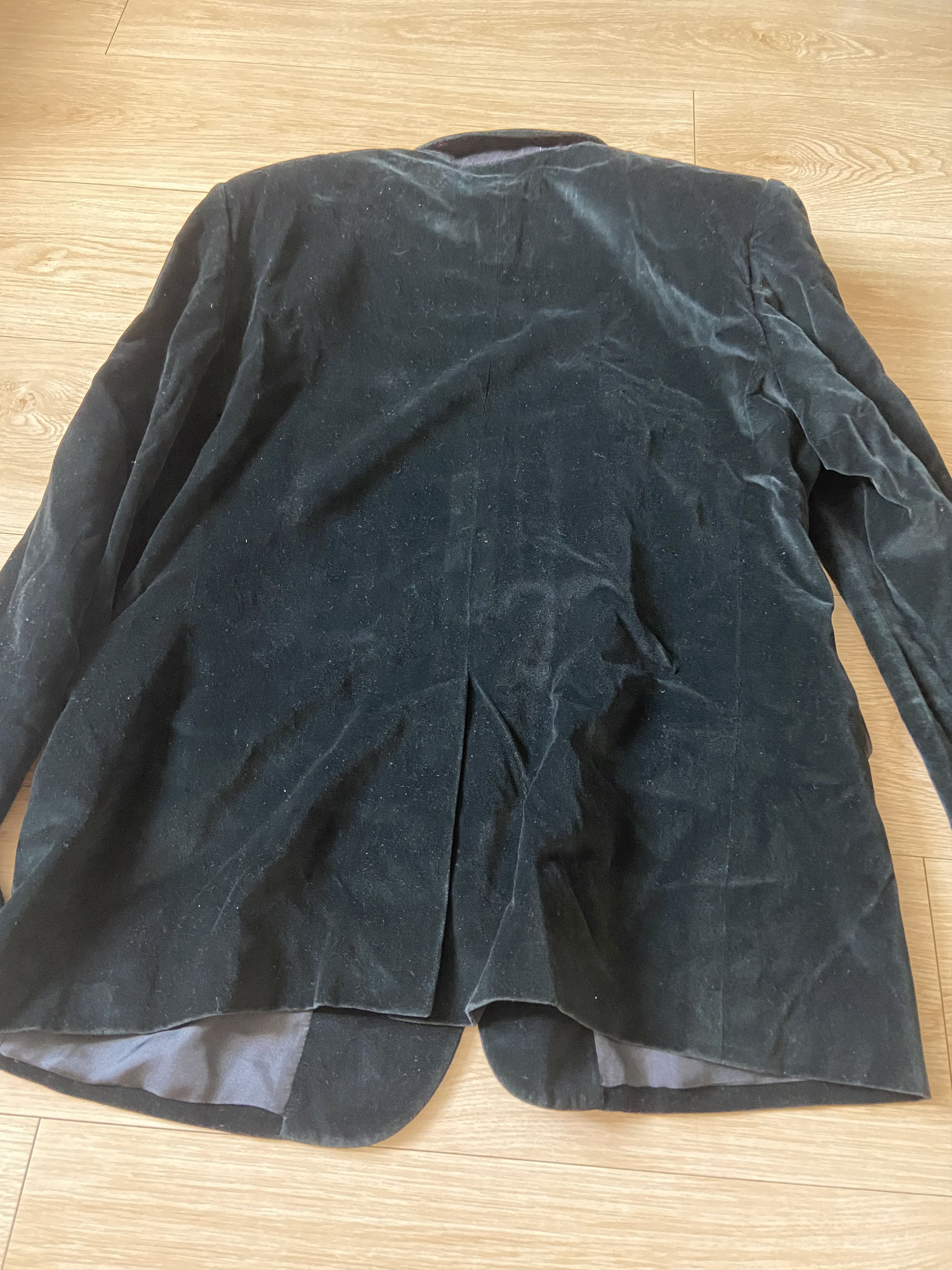Hedi Slimane × Saint Laurent Paris 56 saint laurent ss15 Black Velvet blazer jacket suit Size 54L - 6 Thumbnail
