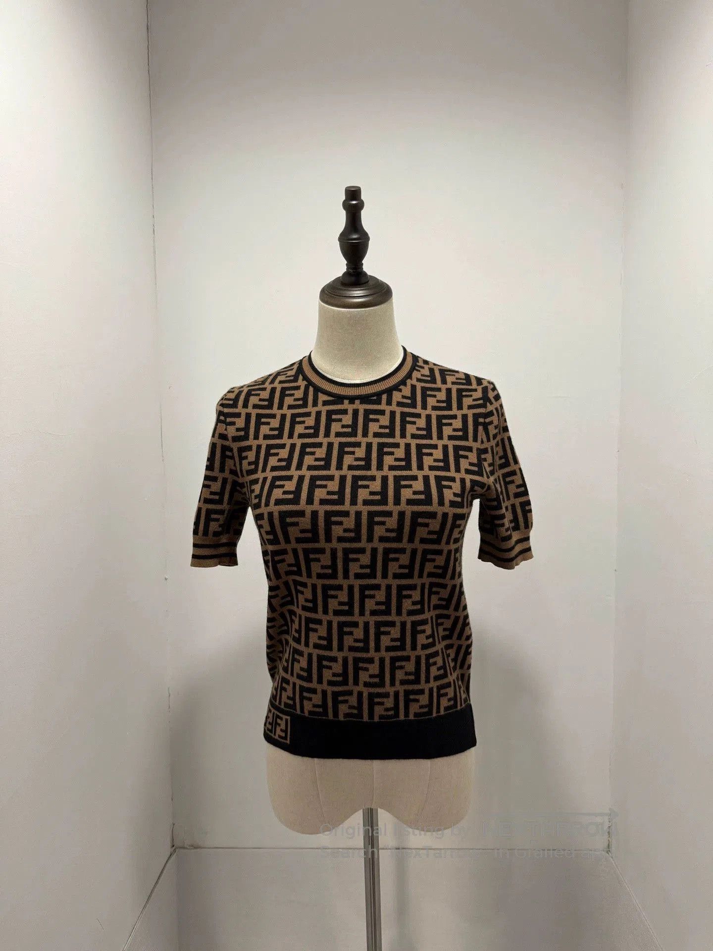 Fendi Fendi FF Monogram Knit Short Sleeve. Size US S / EU 44-46 / 1 - 1 Thumbnail