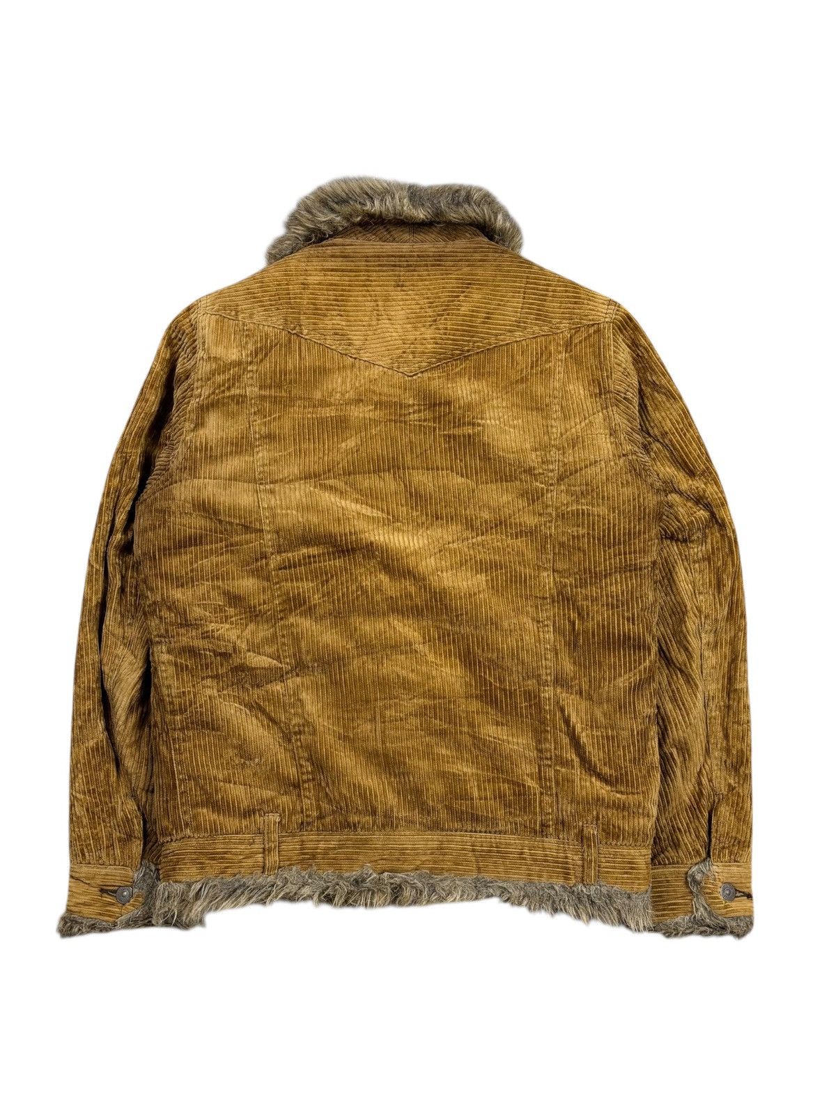 If Six Was Nine 2000s Rattle Trap - Vkei Style Fur Collar Corduroy Jacket Size US M / EU 48-50 / 2 - 4 Thumbnail