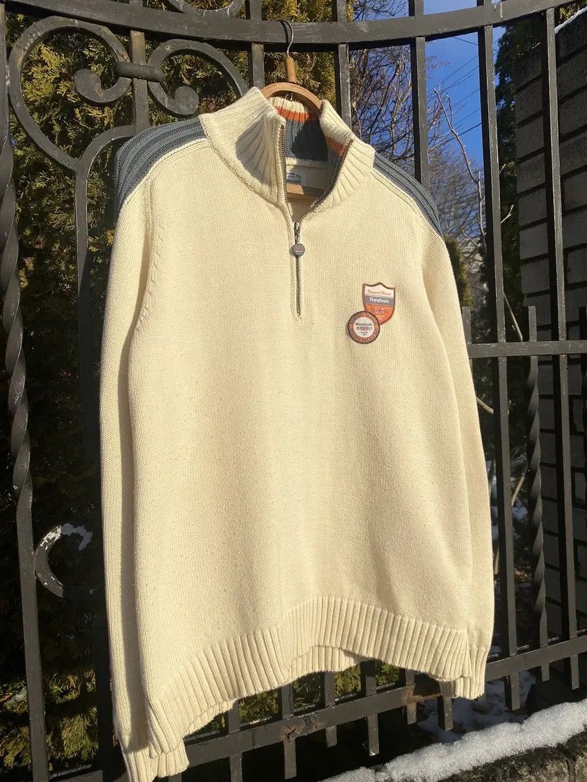 Reebok Vintage Reebok Sweater 1/3 Zip Beige Size US S / EU 44-46 / 1 - 2 Thumbnail