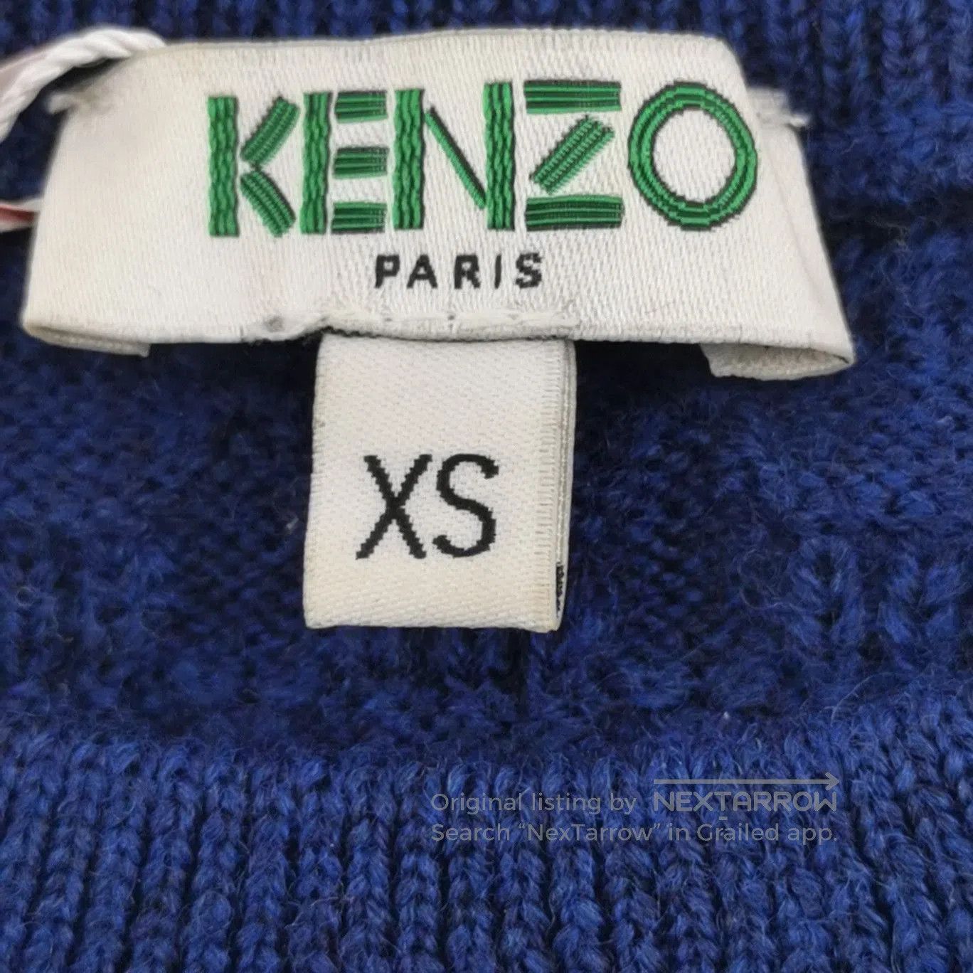 Kenzo Kenzo XS Wool Tiger Logo Round Neck Sweater. Size US XS / EU 42 / 0 - 5 Thumbnail