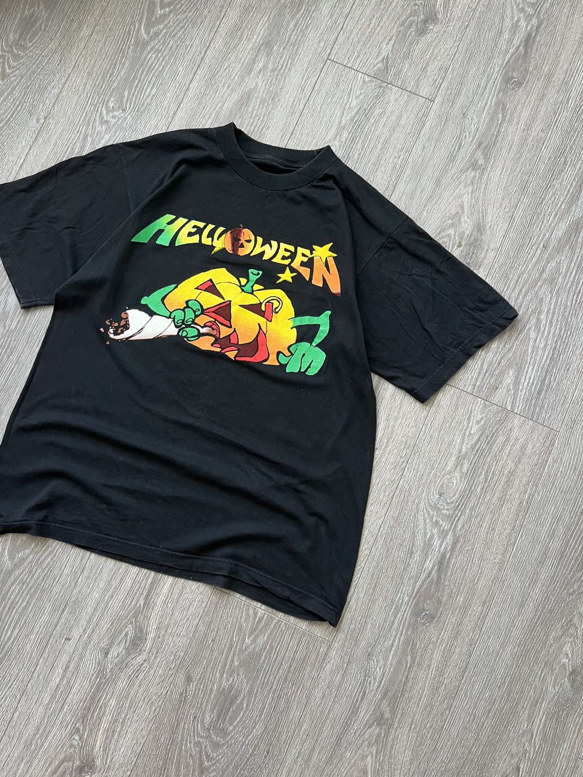 Band Tees Vintage 90s Helloween Band T-Shirt Merch Rock Size US L / EU 52-54 / 3 - 3 Thumbnail