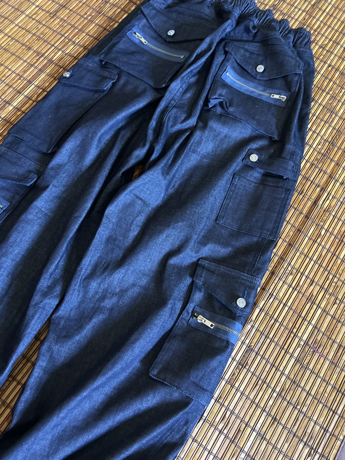 EB Denim EB Denim Cargo Pants in Dark Blue Navy Denim Size 34" / US 12 / IT 48 - 7 Thumbnail