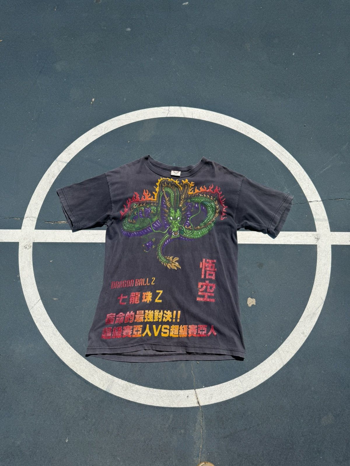 Vintage *RARE* Vintage DBZ Shenron & Goku AOP T-Shirt. Size US L / EU 52-54 / 3 - 1 Thumbnail