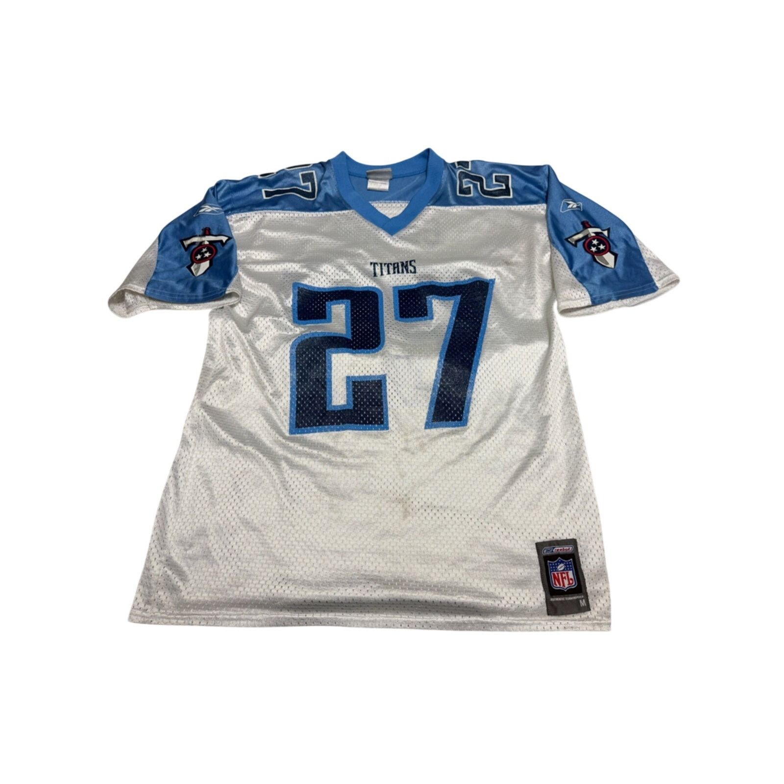 Reebok Reebok Titans Eddie George 27 Jersey Men Vintage NFL Y2K Size US M / EU 48-50 / 2 - 1 Thumbnail
