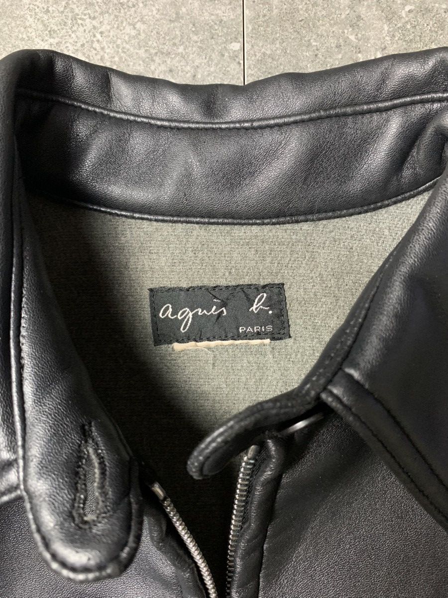 1990s Agnes B Synthetic Leather Jacket