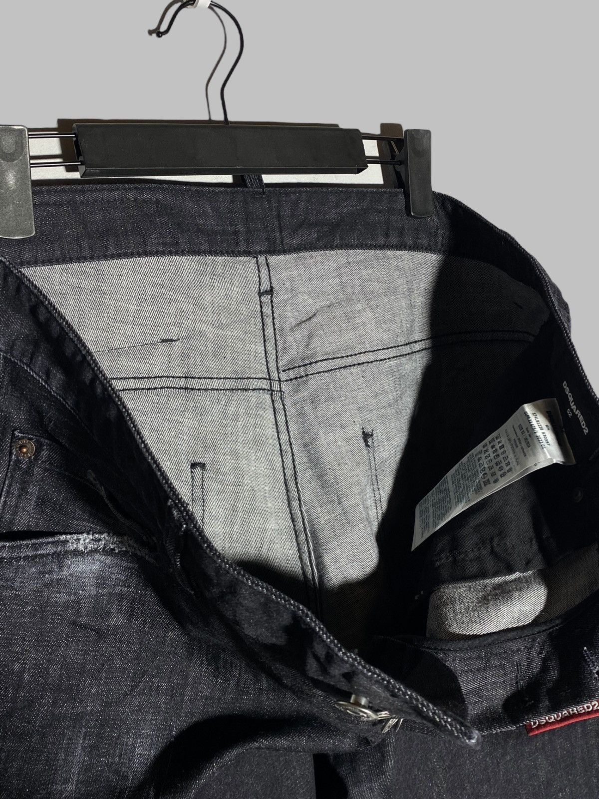 Dsquared2 🔥 DSQUARED2 BLACK WASHED JEANS SLIM TAPERED Y2K VIBES Size US 40 / EU 56 - 14 Thumbnail
