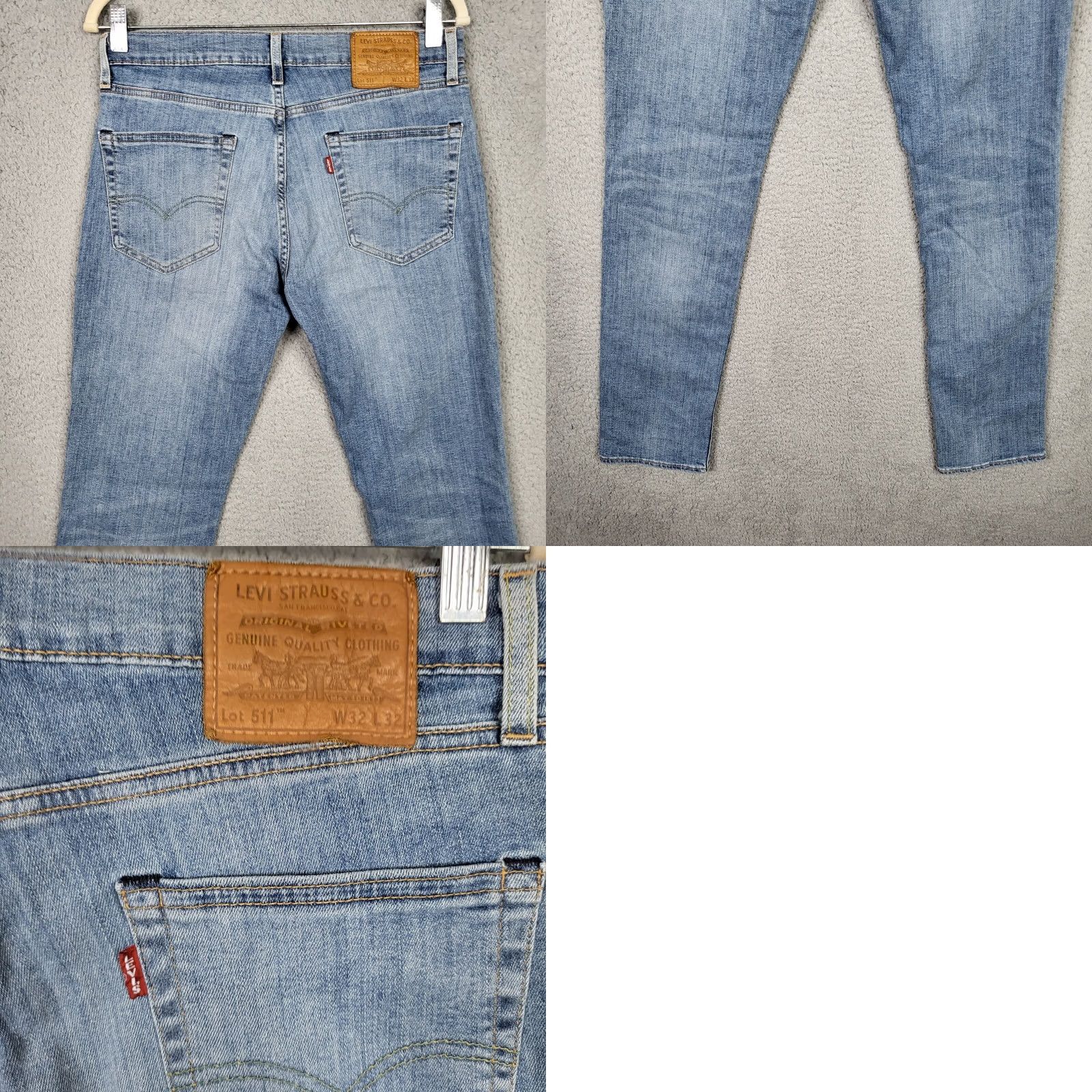 Levi's Levi’s 511 Jeans Men’s Blue Five Pocket Casual Size 32 X 31 Regular Inseam 31 Denim Cotton Polyester Medium Wash Straight Pockets Brand Levi’s Size US 32 / EU 48 - 8 Thumbnail