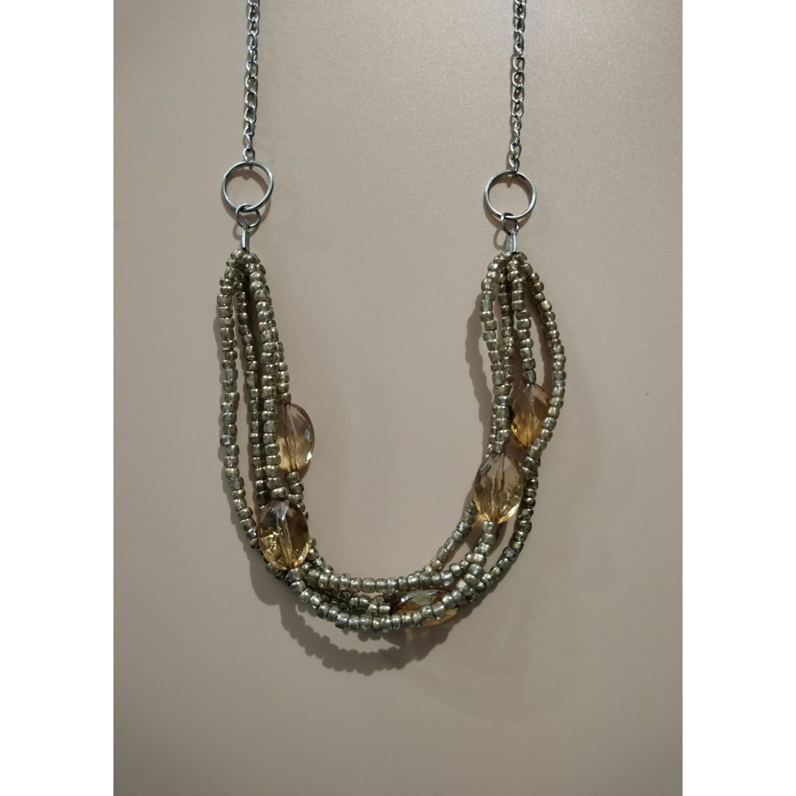 Other Cato Long Multi Strand Necklace Beaded Layered Chain Stateme Size ONE SIZE - 9 Thumbnail