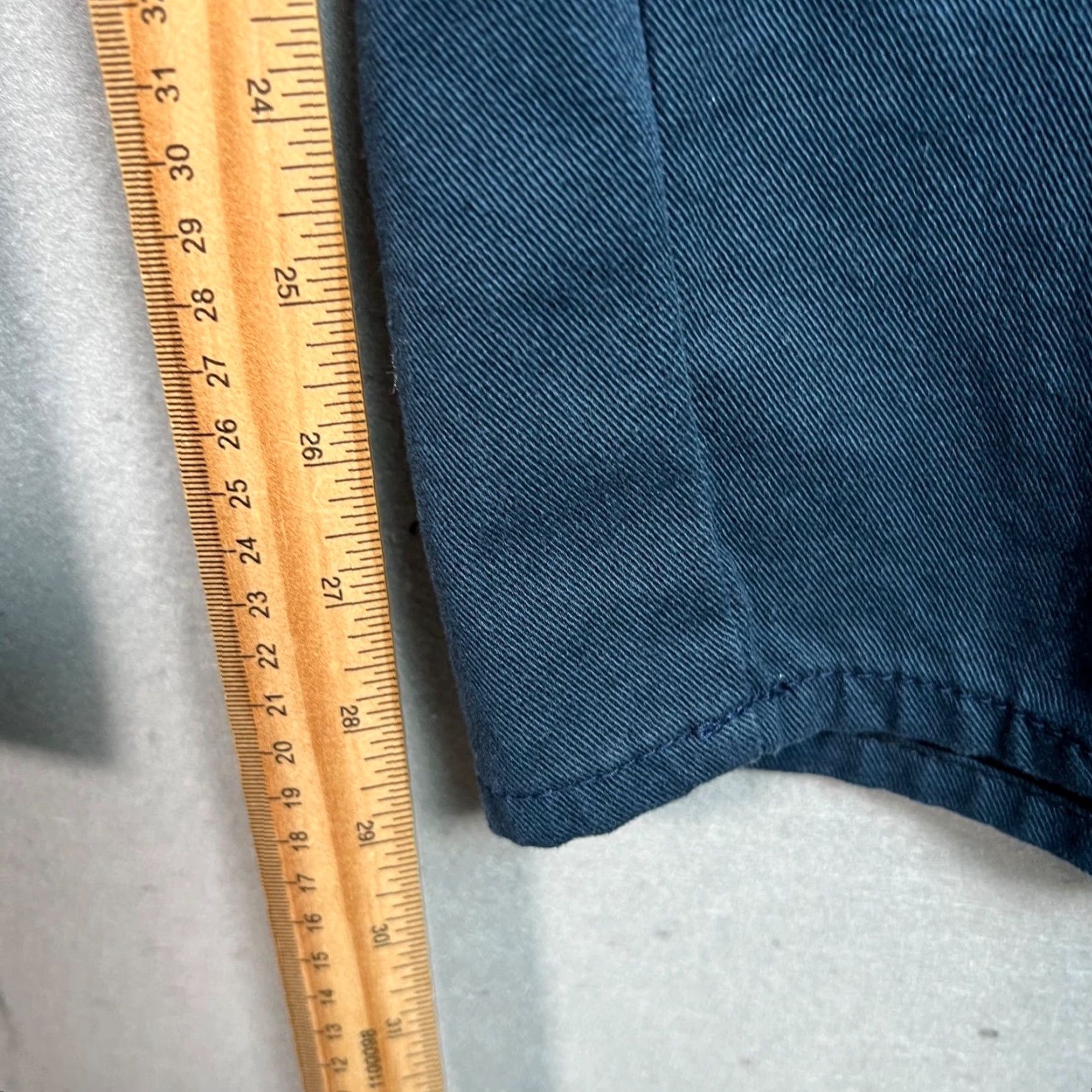 Vintage Out Of Trend Blue High-Waisted Wide-Leg Cotton Pants Womens Size S Size 28" / US 6 / IT 42 - 7 Thumbnail