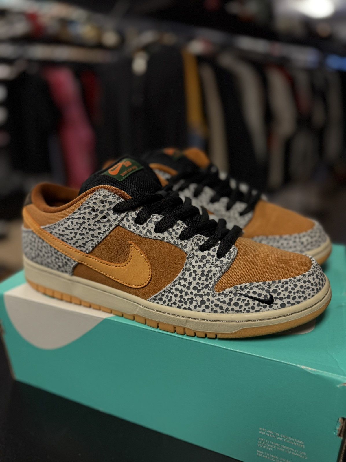 Nike Size 11 - Nike Dunk Pro SB Low Safari CD2563-002 Size US 11 / EU 44 - 3 Thumbnail