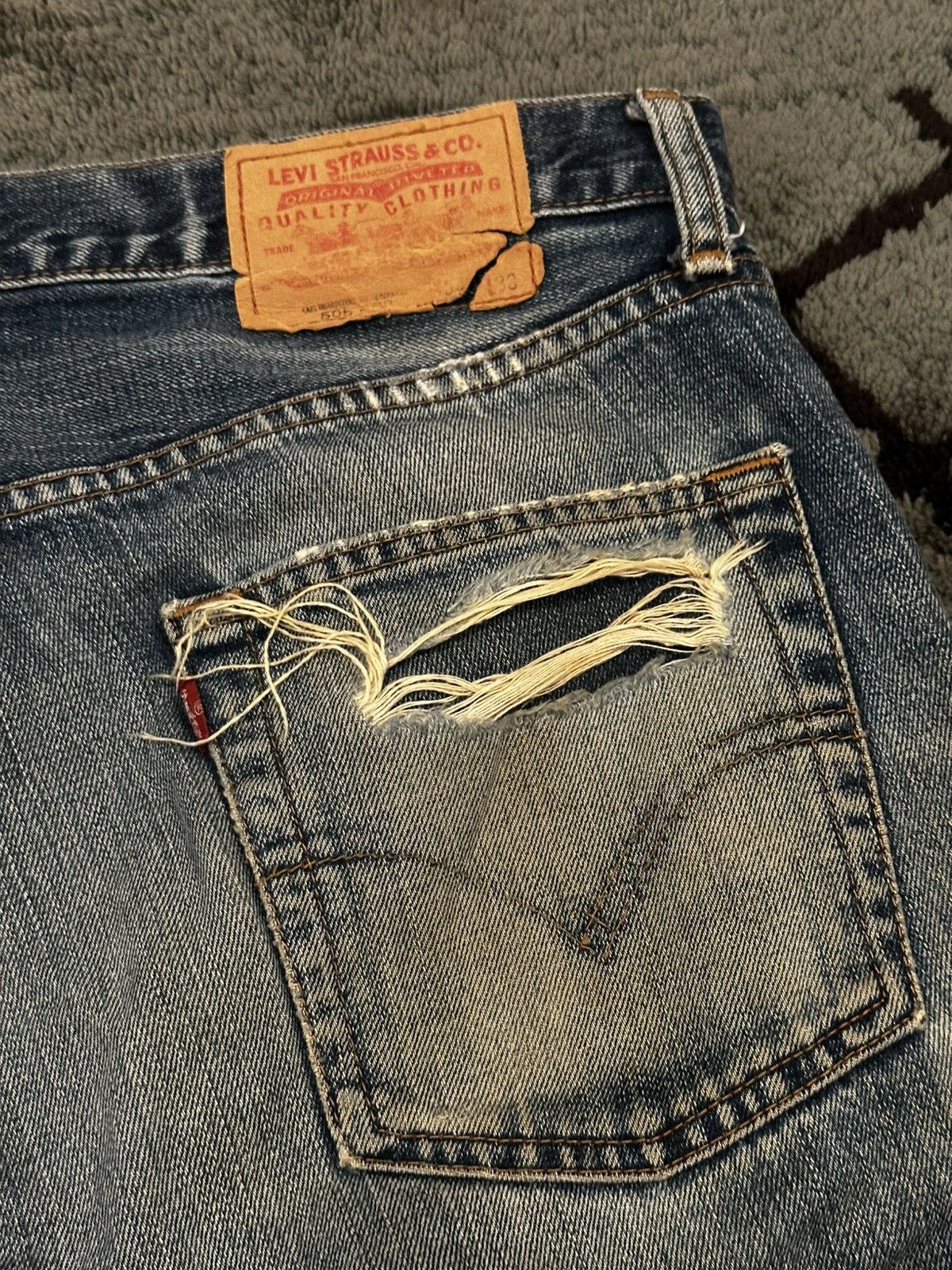 Levi's Rare Vintage Distressed Mud Wash Levis Pants Size US 34 / EU 50 - 13 Thumbnail