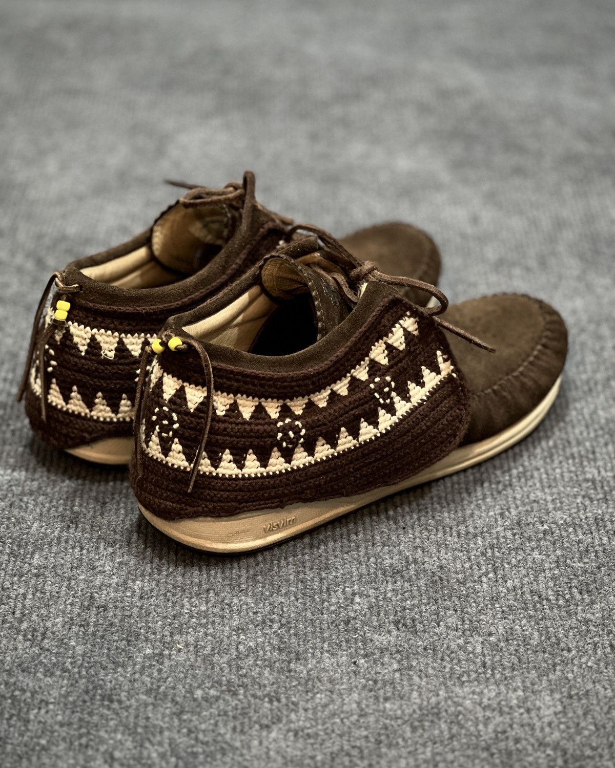 Visvim VISVIM FBT SS04 CROCHET BROWN SUEDE BEADED SNEAKERS Size US 8.5 / EU 41-42 - 7 Thumbnail