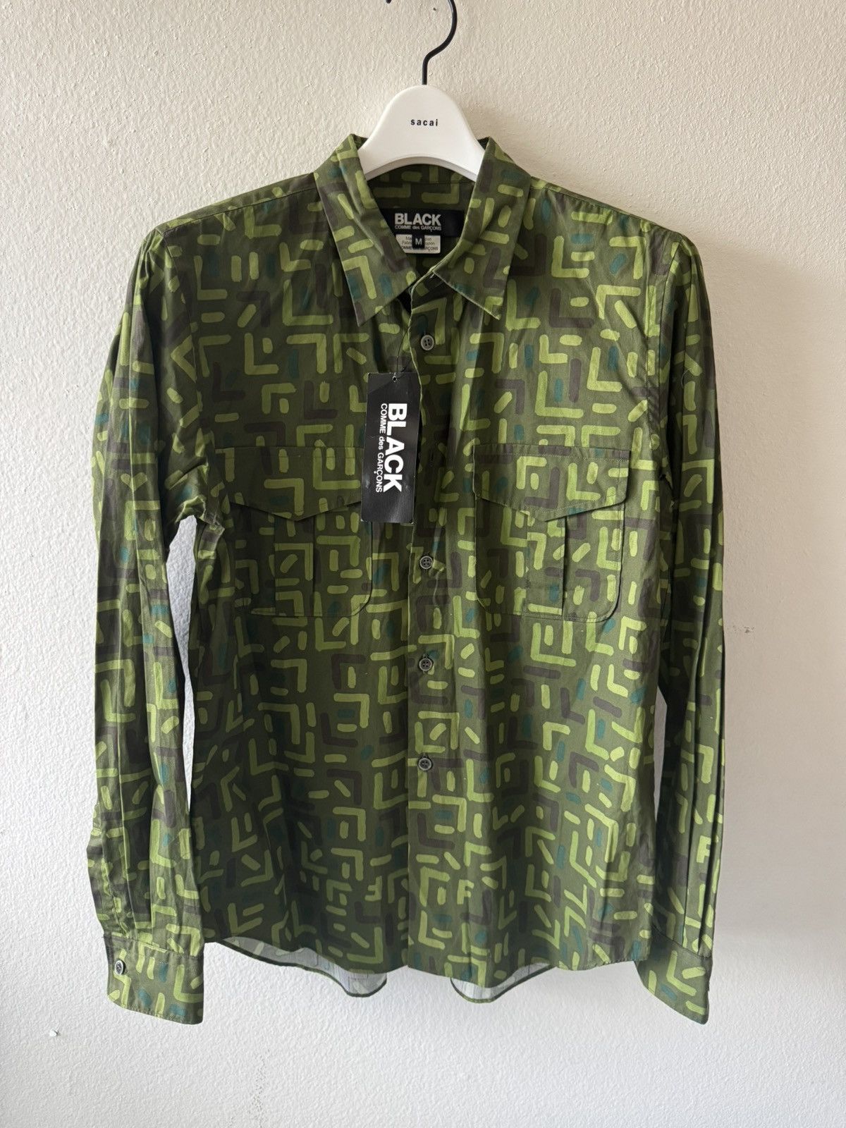 Comme des Garcons NWT 2014 Comme Des Garcon BLACK Button Up Shirt Size US M / EU 48-50 / 2 - 1 Thumbnail