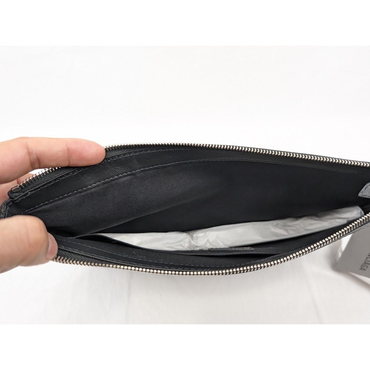 Balenciaga o1rshd1 Size: OS / Toile De Coton Navy Money Clip Case Noir Size ONE SIZE - 13 Thumbnail