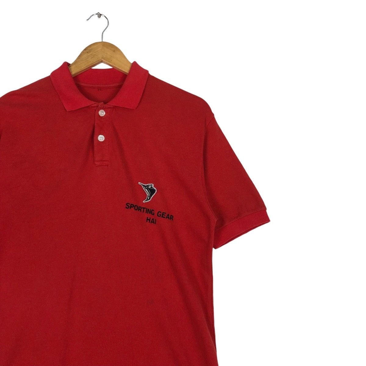 Hai Sporting Gear × Japanese Brand Hai Sporting Gear Red Polos Shirt Japanese Brand Rare small Size US S / EU 44-46 / 1 - 5 Thumbnail