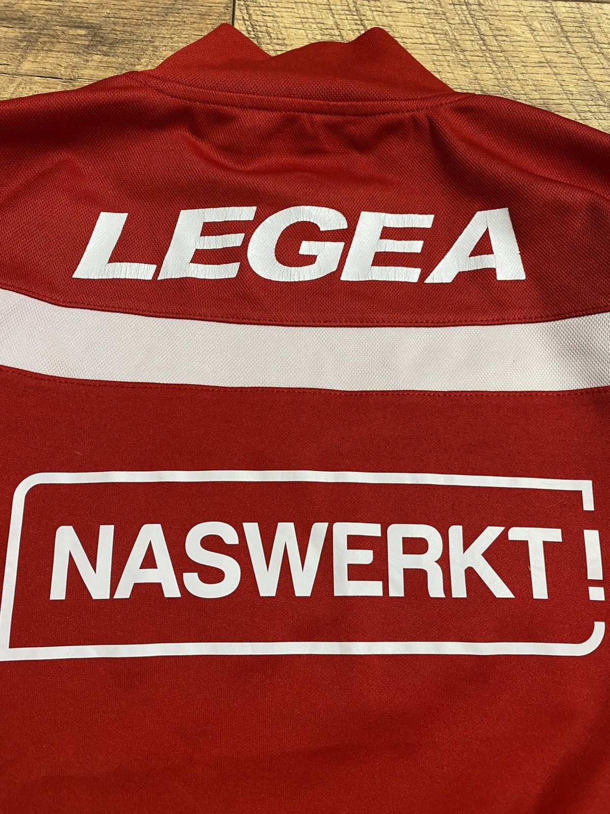 Vintage NEC Nijmegen x Legea Training Drill Top Red Small Size US S / EU 44-46 / 1 - 8 Thumbnail