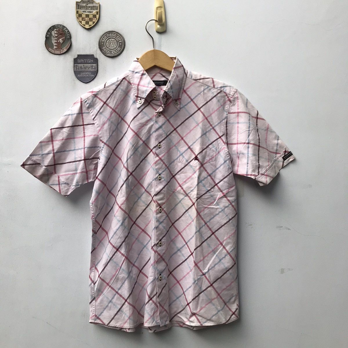 Burberry Vintage Burberry Black Label Shirt skinhead trimfit 3 shirt Size US M / EU 48-50 / 2 - 10 Thumbnail