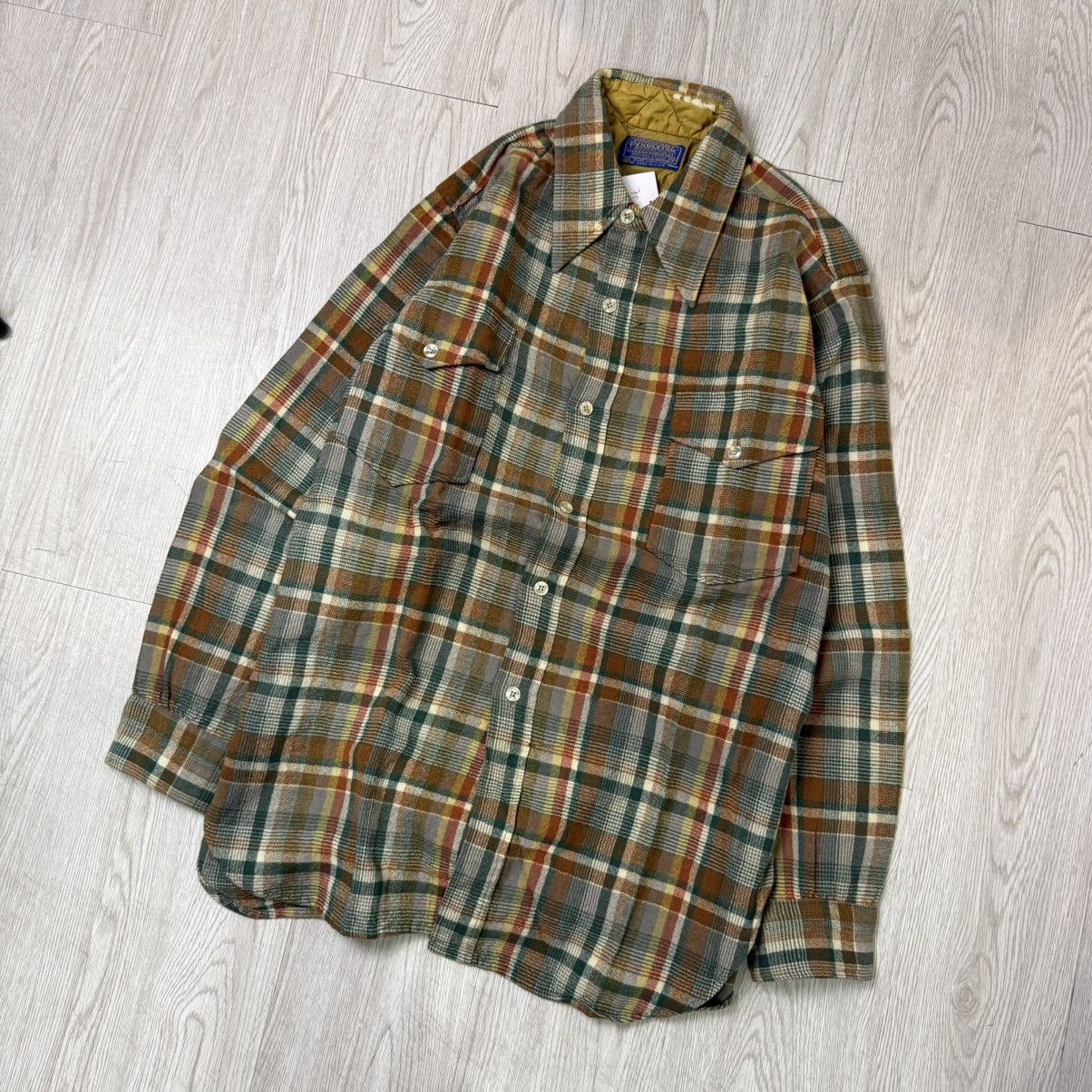Pendleton Pendleton vintage plaid wool flannel button shirt Size US L / EU 52-54 / 3 - 2 Thumbnail