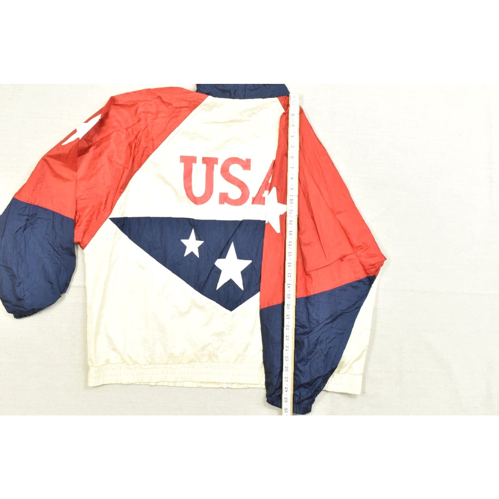 Vintage VINTAGE USA Olympic Windbreaker Jacket Mens Large Red White Blue Zip Logo Size US L / EU 52-54 / 3 - 5 Thumbnail
