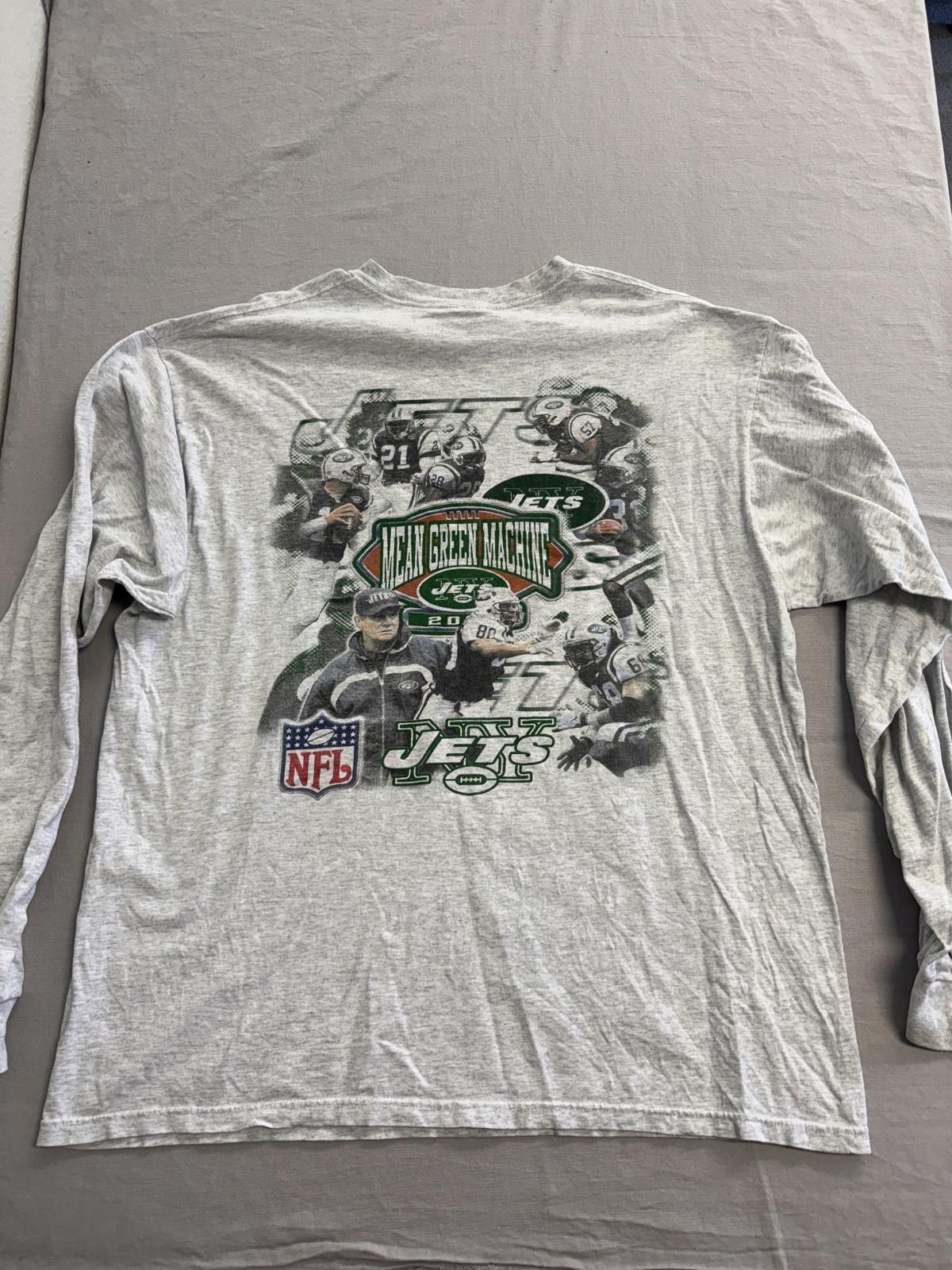 Fruit Of The Loom Vintage NJ Jets Wayne Chrebet Long Sleeve T-shirt 2000 XXL Size US XXL / EU 58 / 5 - 2 Thumbnail