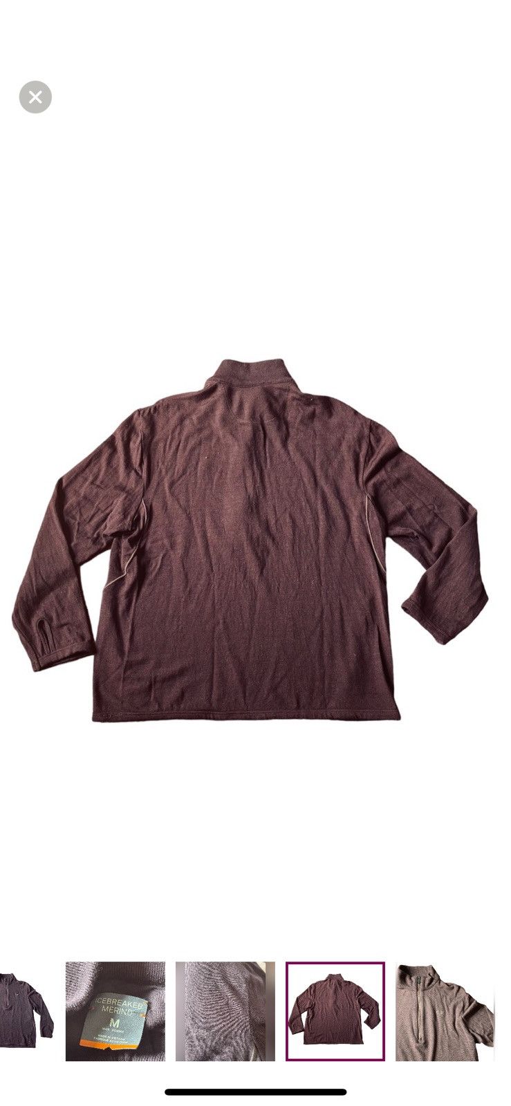 Icebreaker Ice Breaker Merino Sweater 1/4 Zip Pullover Size US M / EU 48-50 / 2 - 4 Thumbnail