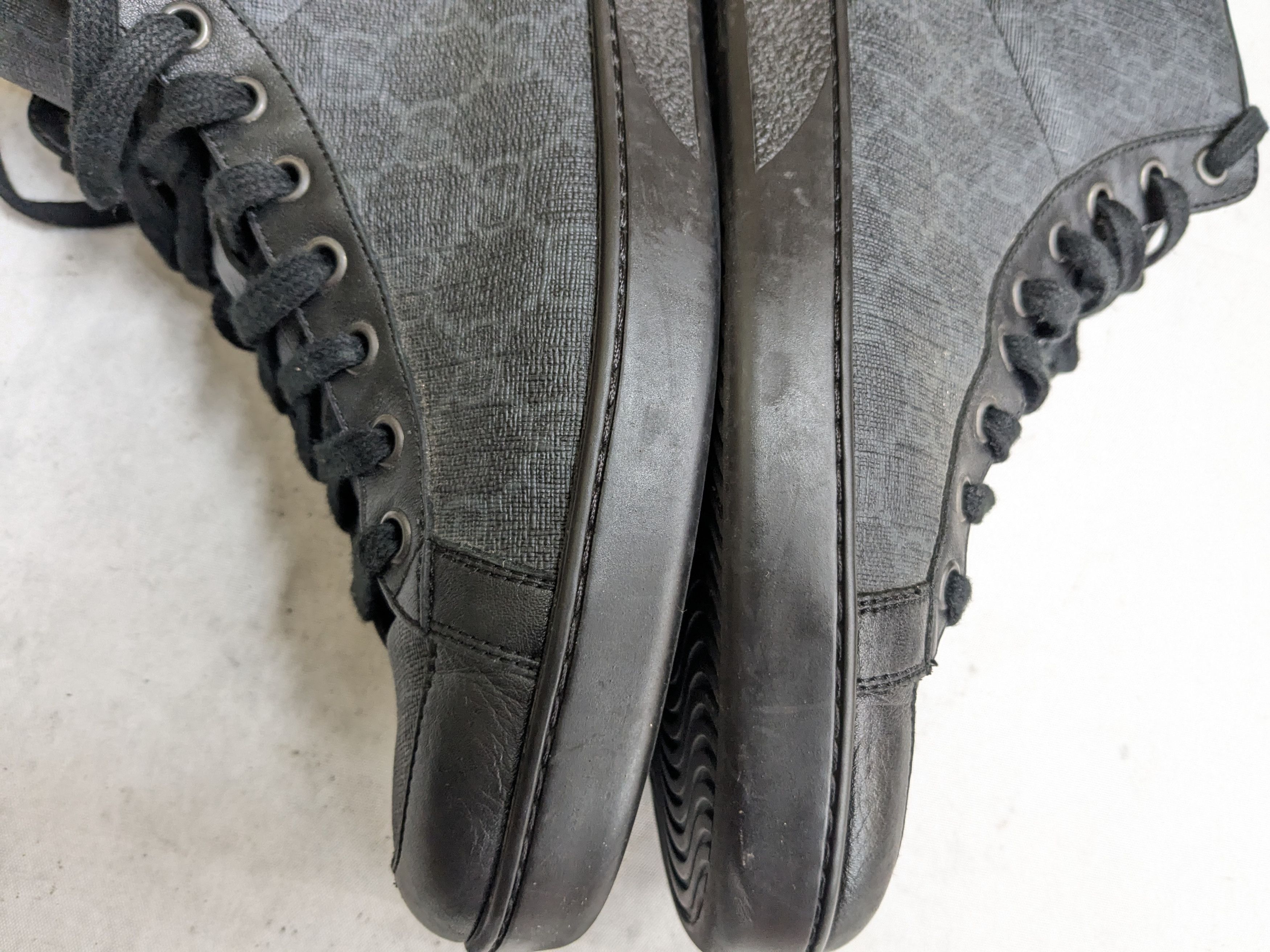 Gucci Gucci Monogram Sneakers Black 9 High Tops GG Logo Size US 9 / EU 42 - 10 Thumbnail