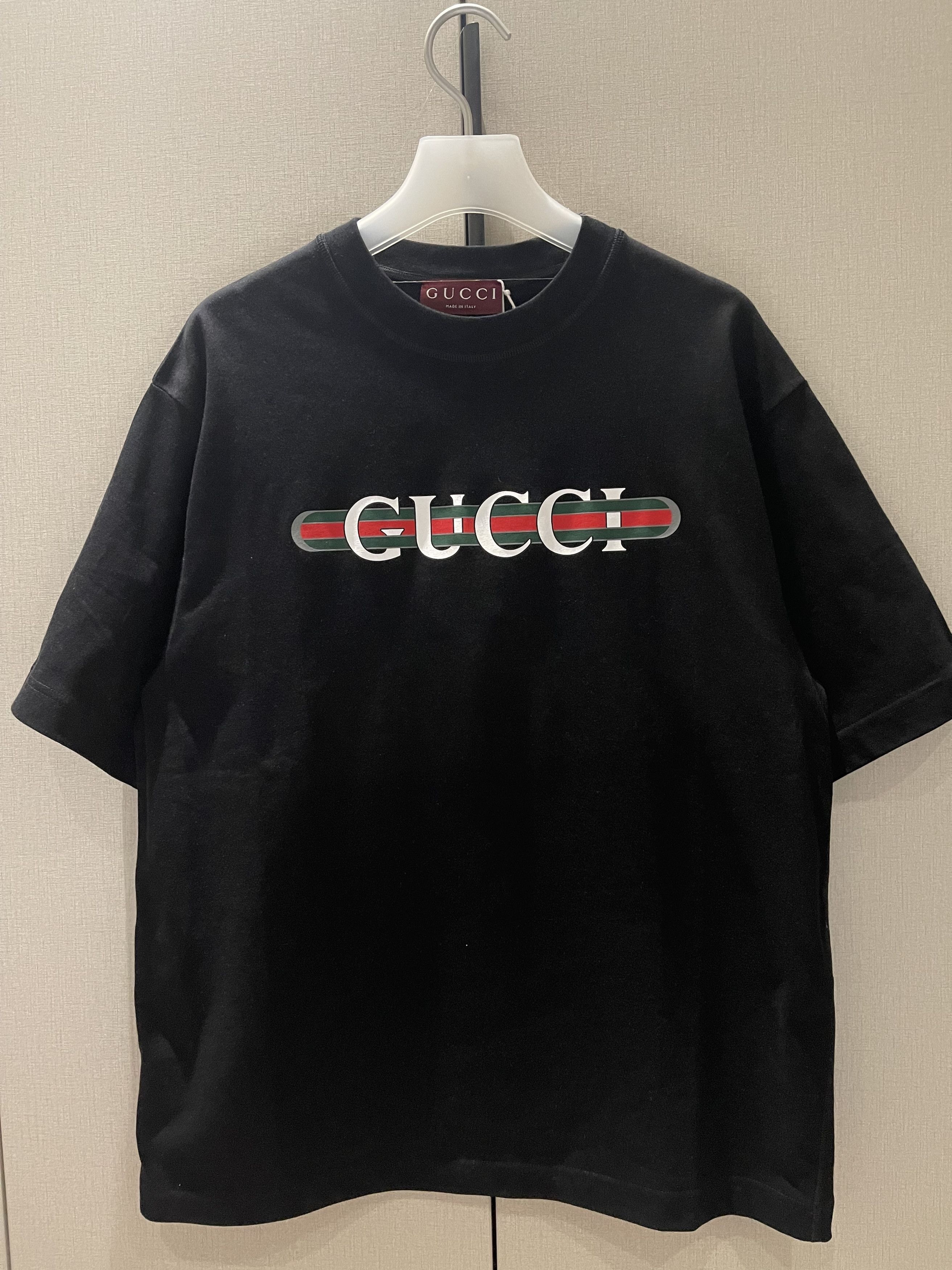 Gucci Gucci Printed Cotton Jersey T Shirt Size US XS / EU 42 / 0 - 1 Thumbnail