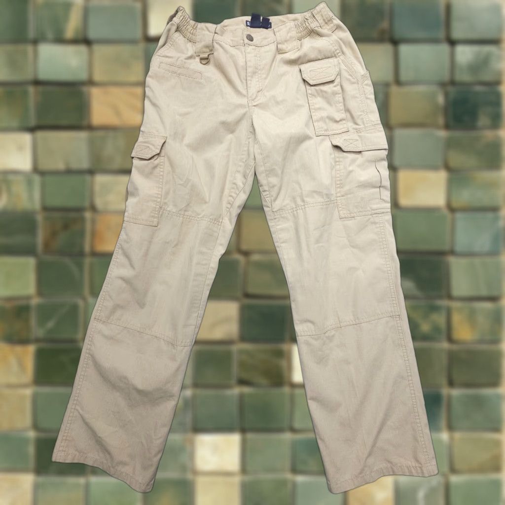 Vintage 5.11 Tactical Taclite Pro Ripstop Pants Womens 8 Tan Utility Workwear Cargo Size 30" / US 8 / IT 44 - 1 Thumbnail