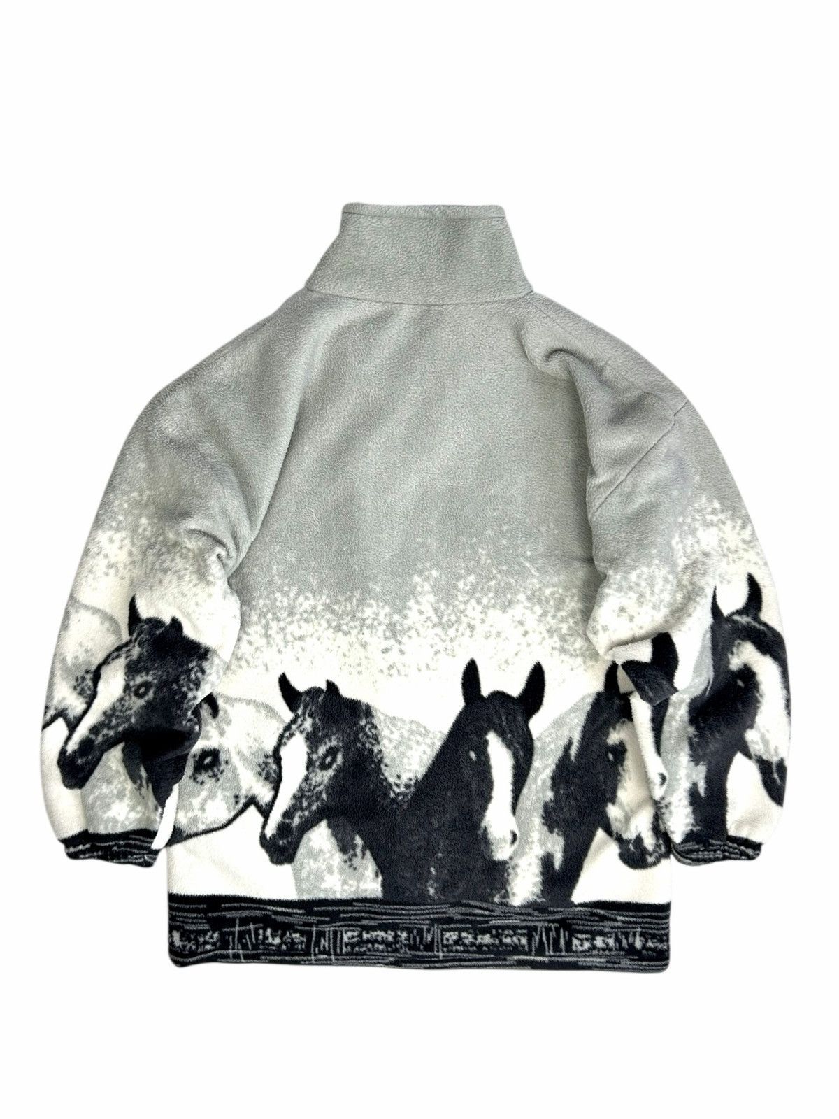 Vintage Vintage fleece printed jacket animals horse wolf Size US M / EU 48-50 / 2 - 2 Thumbnail