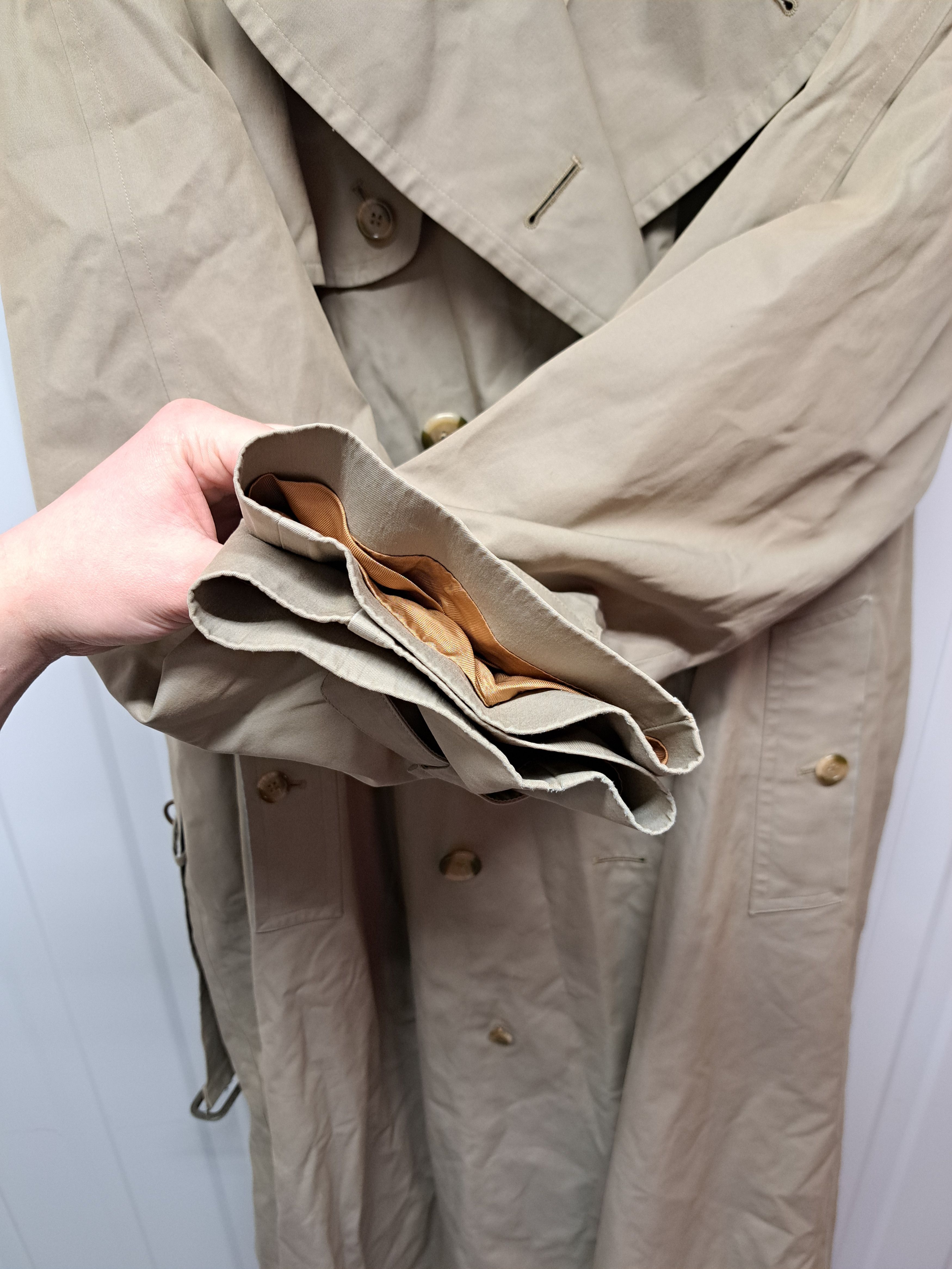 Burberry Vintage 90s Burberrys Double Breasted Trench Coat Nova Check Size US XL / EU 56 / 4 - 12 Thumbnail