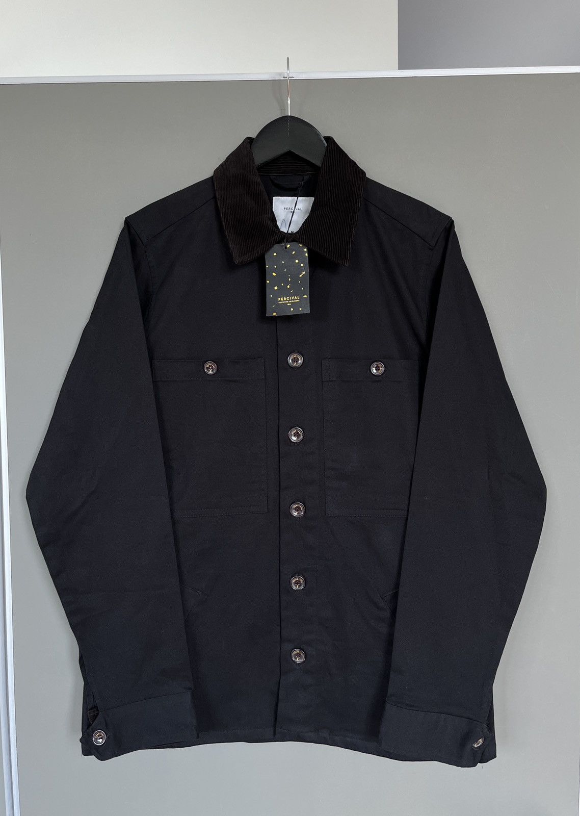 Percival Percival Twill Black Work Chore Jacket Size US M / EU 48-50 / 2 - 2 Thumbnail