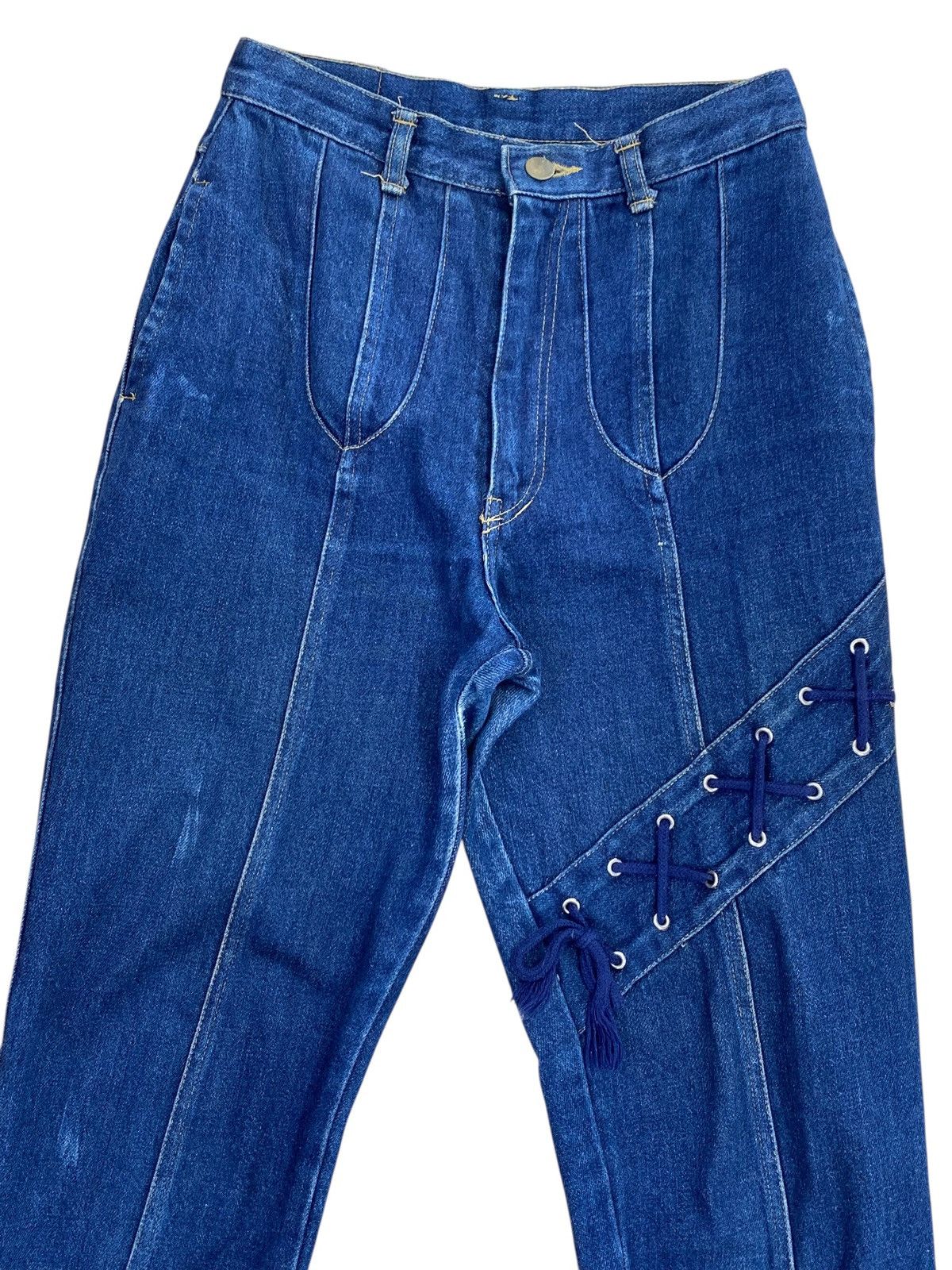 Japanese Brand Japanese Brand Tie Up Arrow Line Style Jeans Size US 26 / EU 42 - 2 Thumbnail
