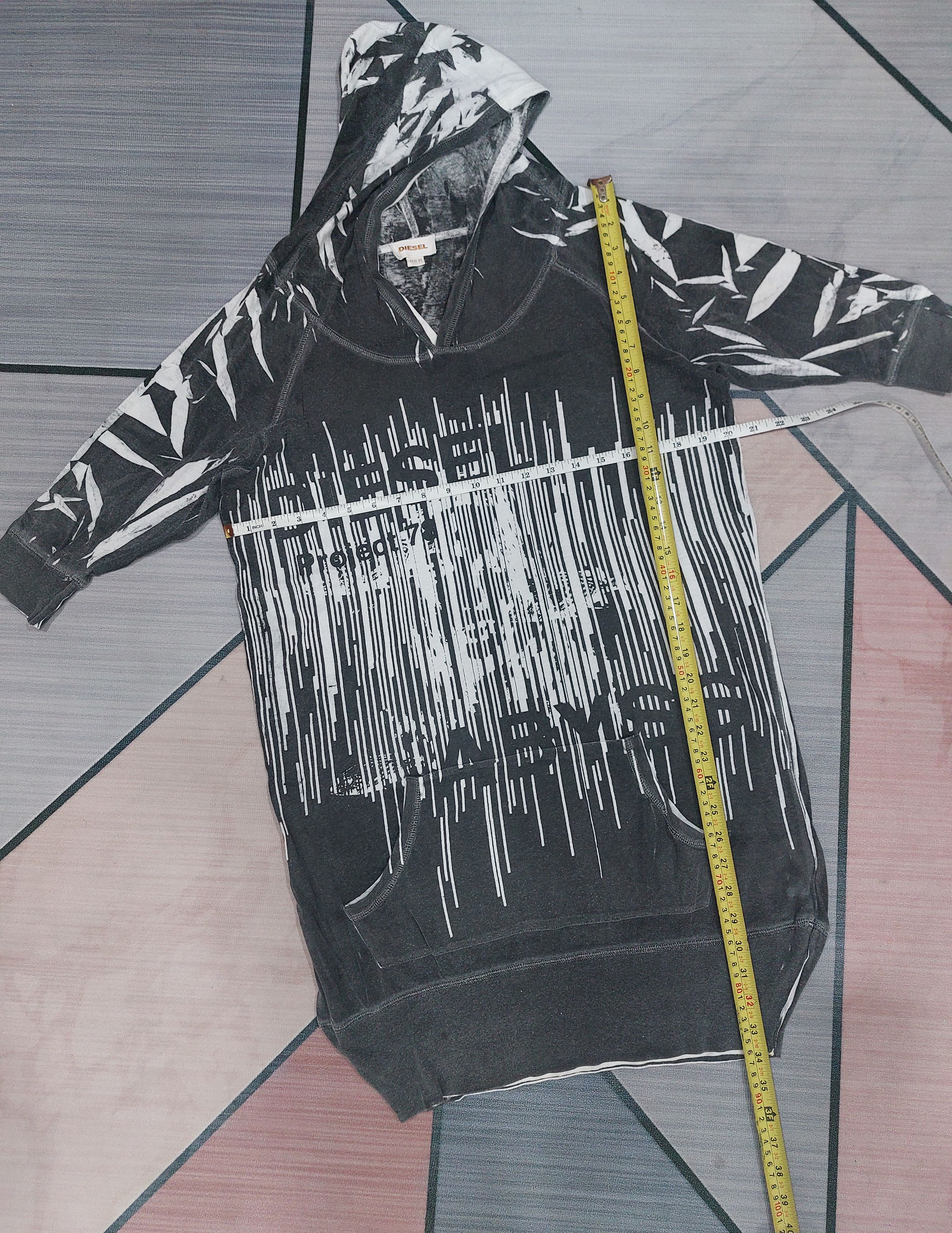 Diesel OVERSIZED HOODIE PLUS DIESEL PROJECT 78 ABYSS Size XS / US 0-2 / IT 36-38 - 11 Thumbnail
