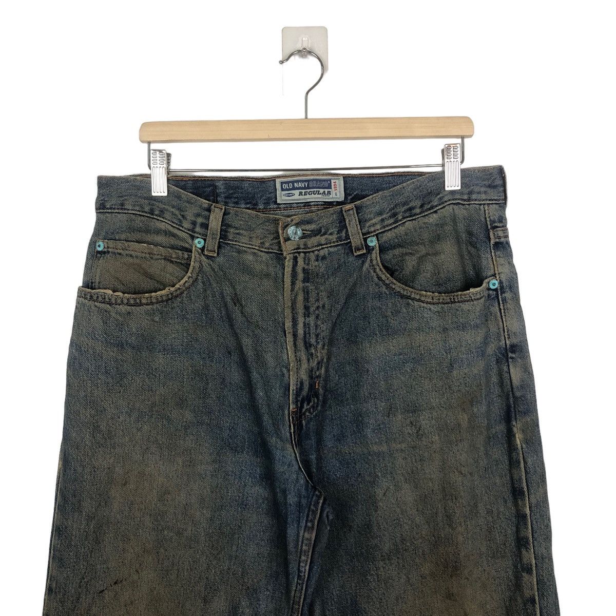 Japanese Brand VINTAGE OLD NAVY JEANS REGULAR FIT ISSEY MIYAKE DESIGN Size US 34 / EU 50 - 2 Thumbnail