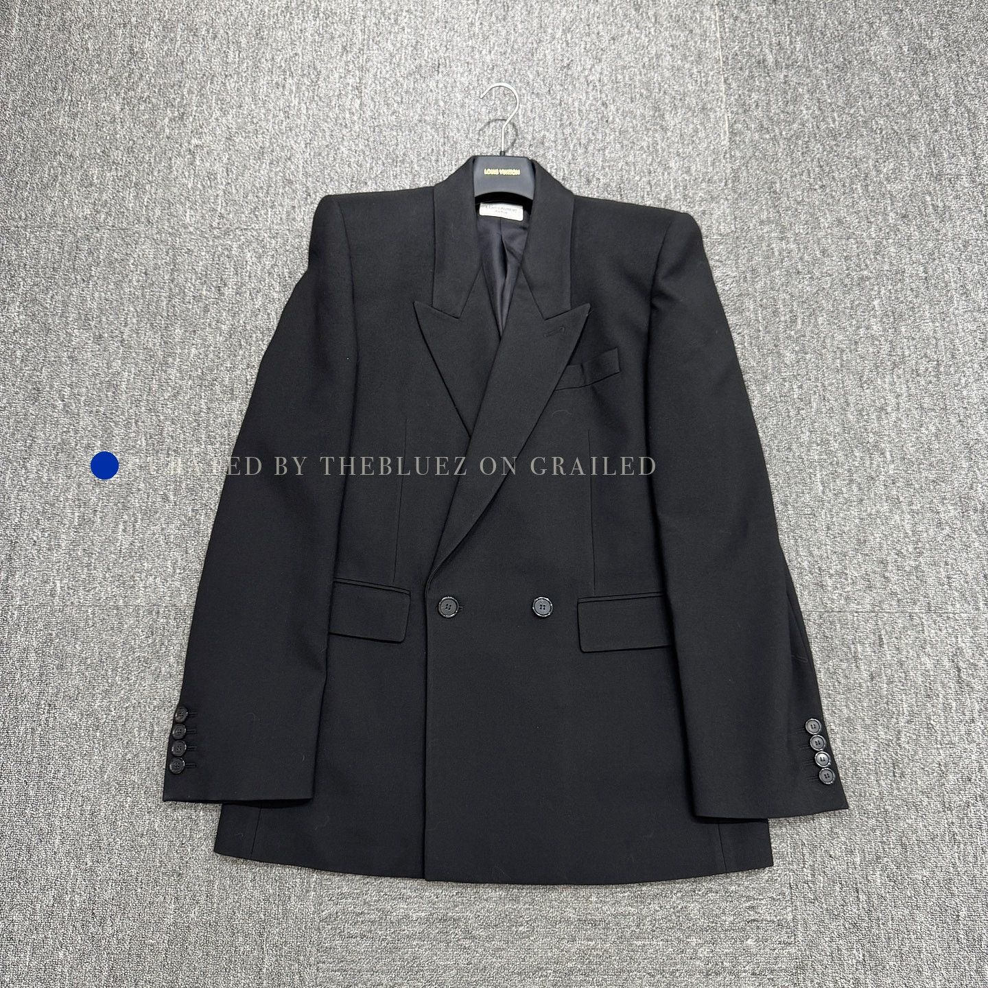 Saint Laurent Paris Double-Breasted Black Wool Blazer Size US M / EU 48-50 / 2 - 1 Thumbnail