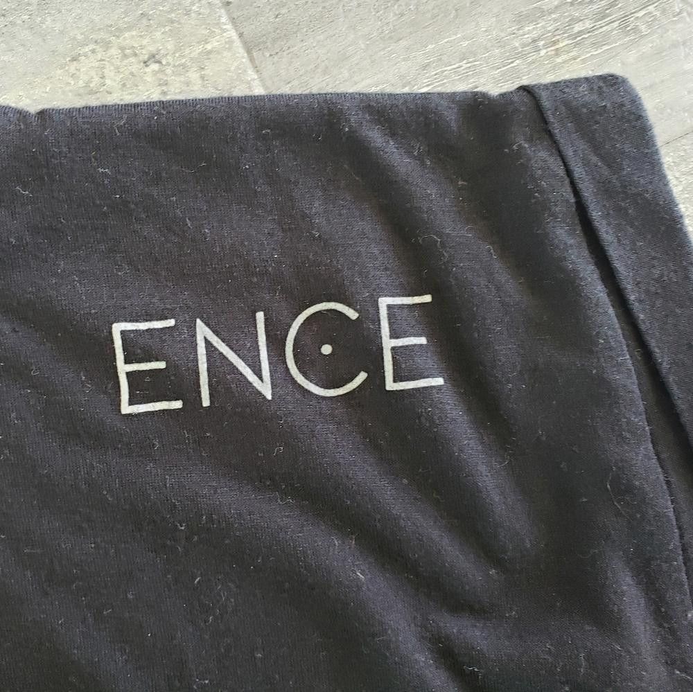 Designer Black ENCE Cropped Boxy Sleeve Size M / US 6-8 / IT 42-44 - 3 Thumbnail