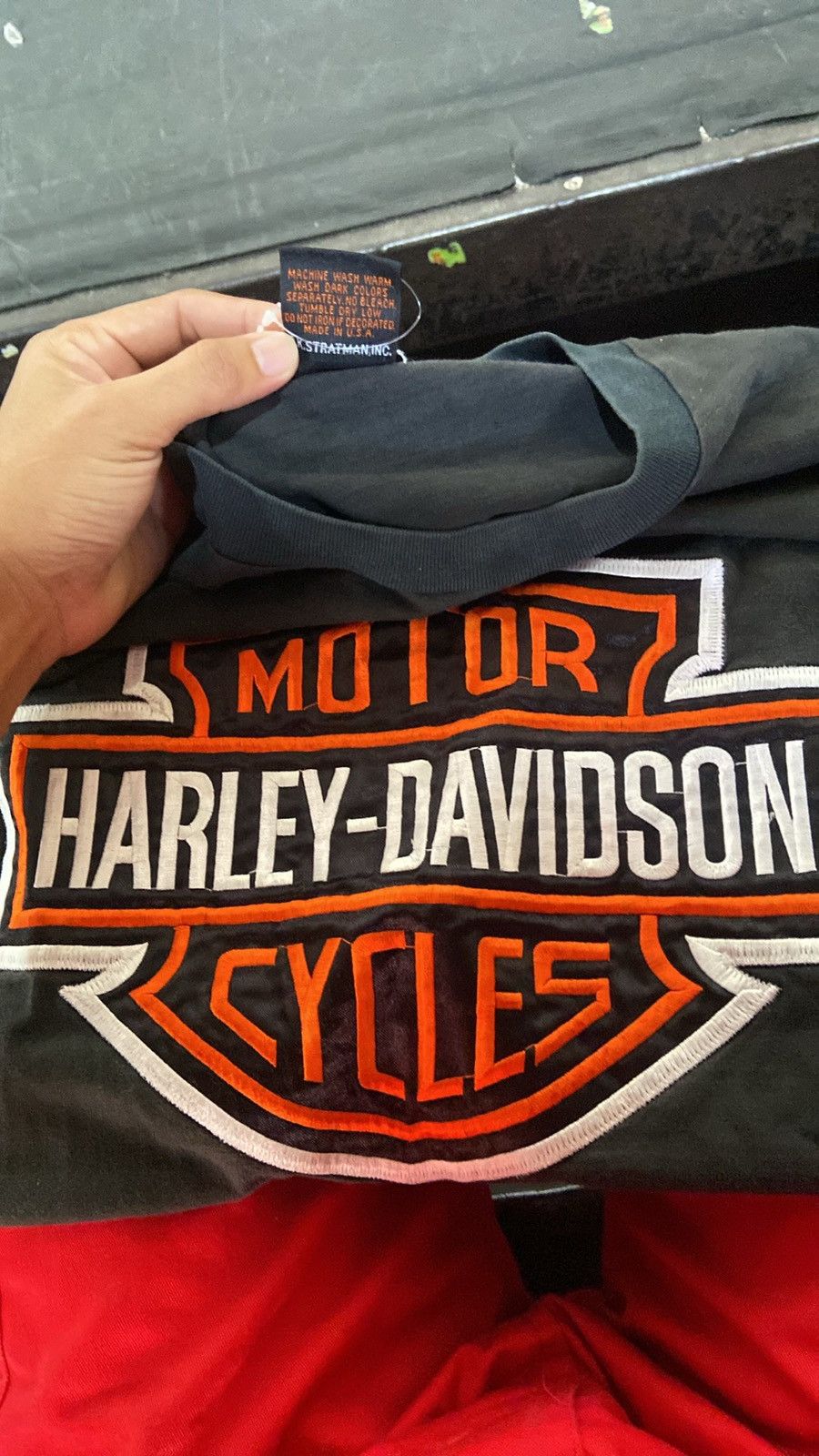 Harley Davidson × Vintage Harley davidson stripe big print Size US L / EU 52-54 / 3 - 8 Thumbnail