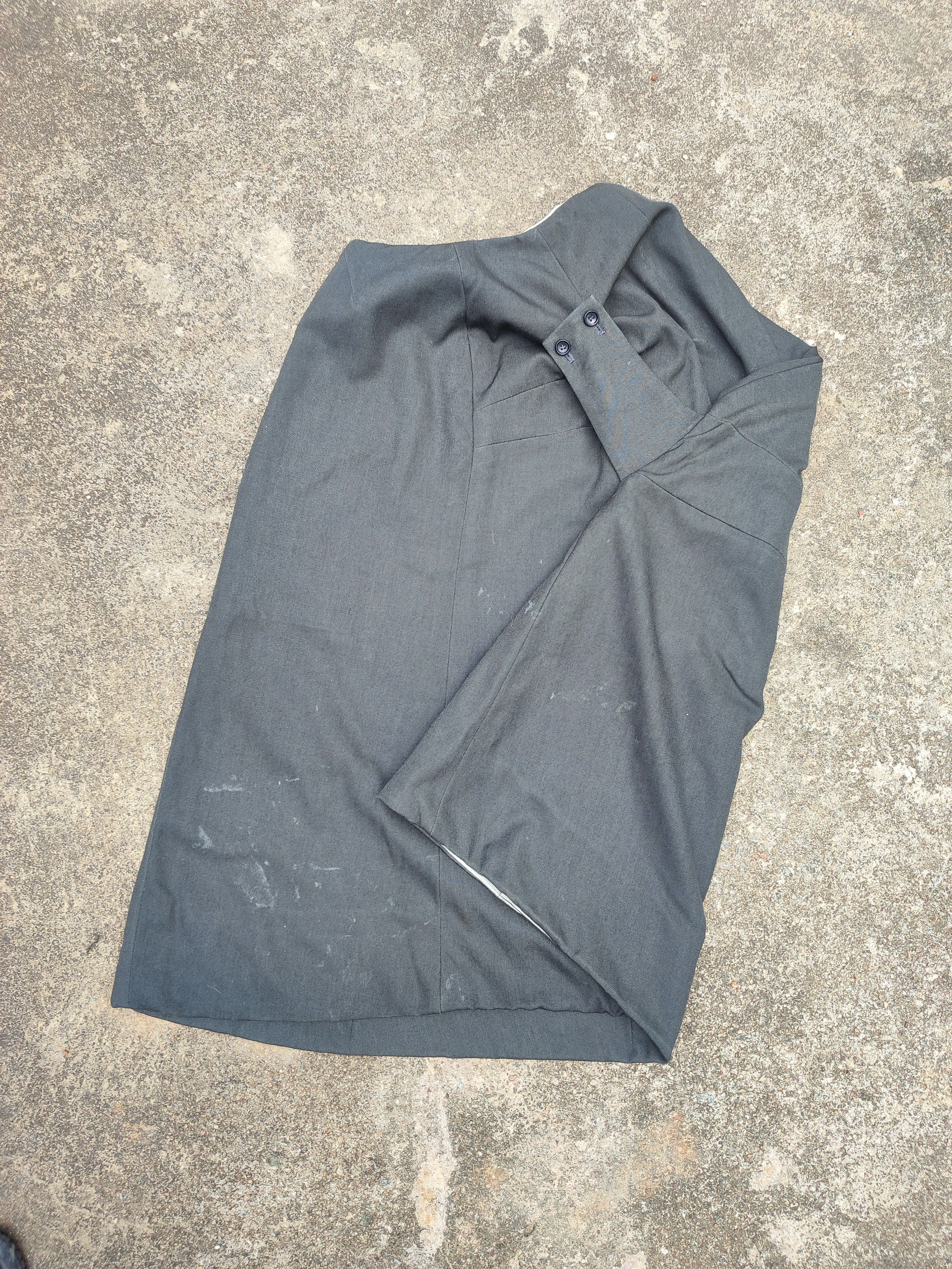 Comme des Garcons Comme des Garçons AD1998 Wool Maxi Skirt (Archive) Size 25" / US 0 / IT 36 - 8 Thumbnail
