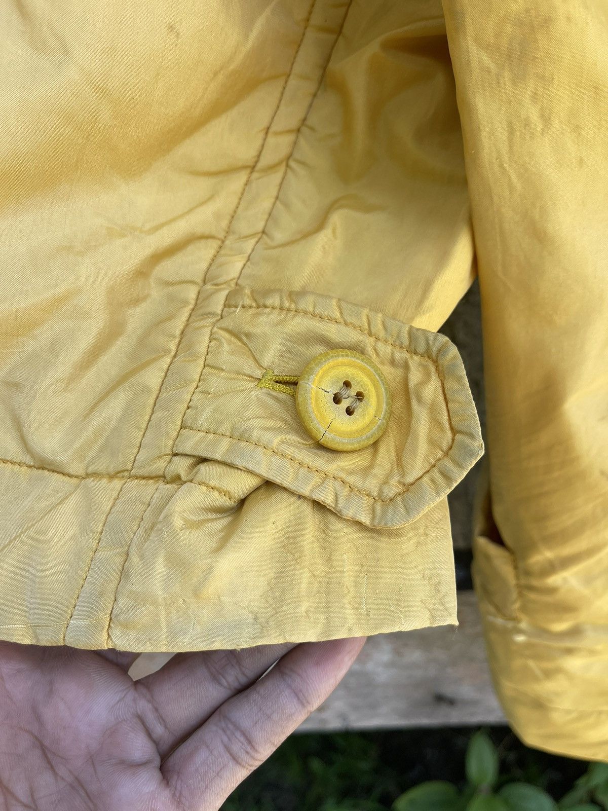 Issey Miyake Vintage 80s Issey Miyake WINDCOAT Yellow Oversized Jacket Size US M / EU 48-50 / 2 - 10 Thumbnail