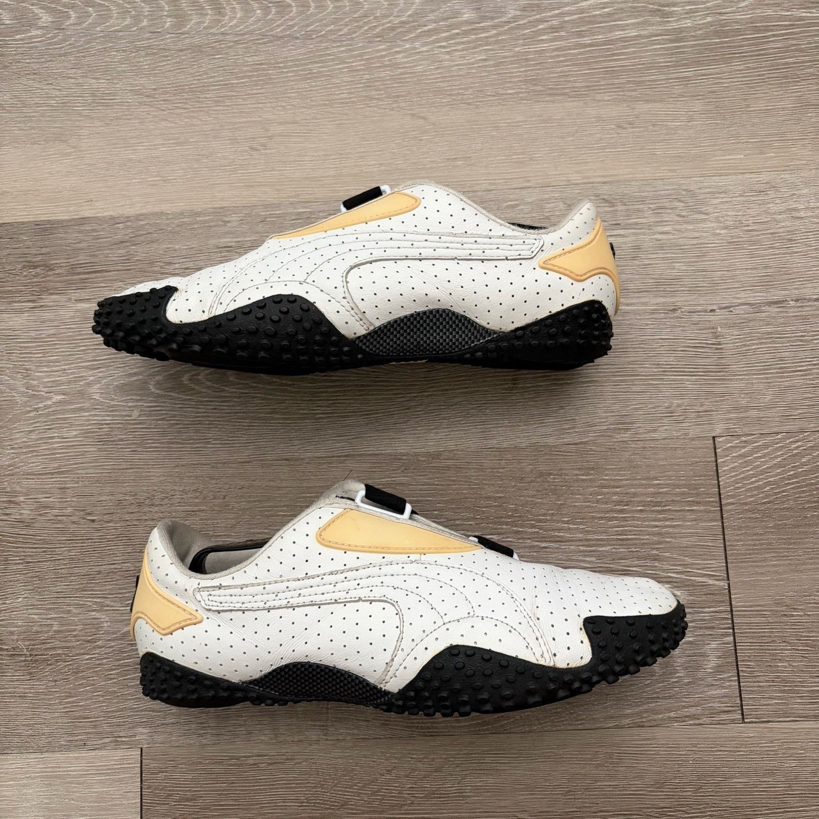 Puma Vintage Puma Mostro Sz 9.5 White Perf Leather Womens Sneaker Size US 9.5 / IT 39.5 - 2 Thumbnail