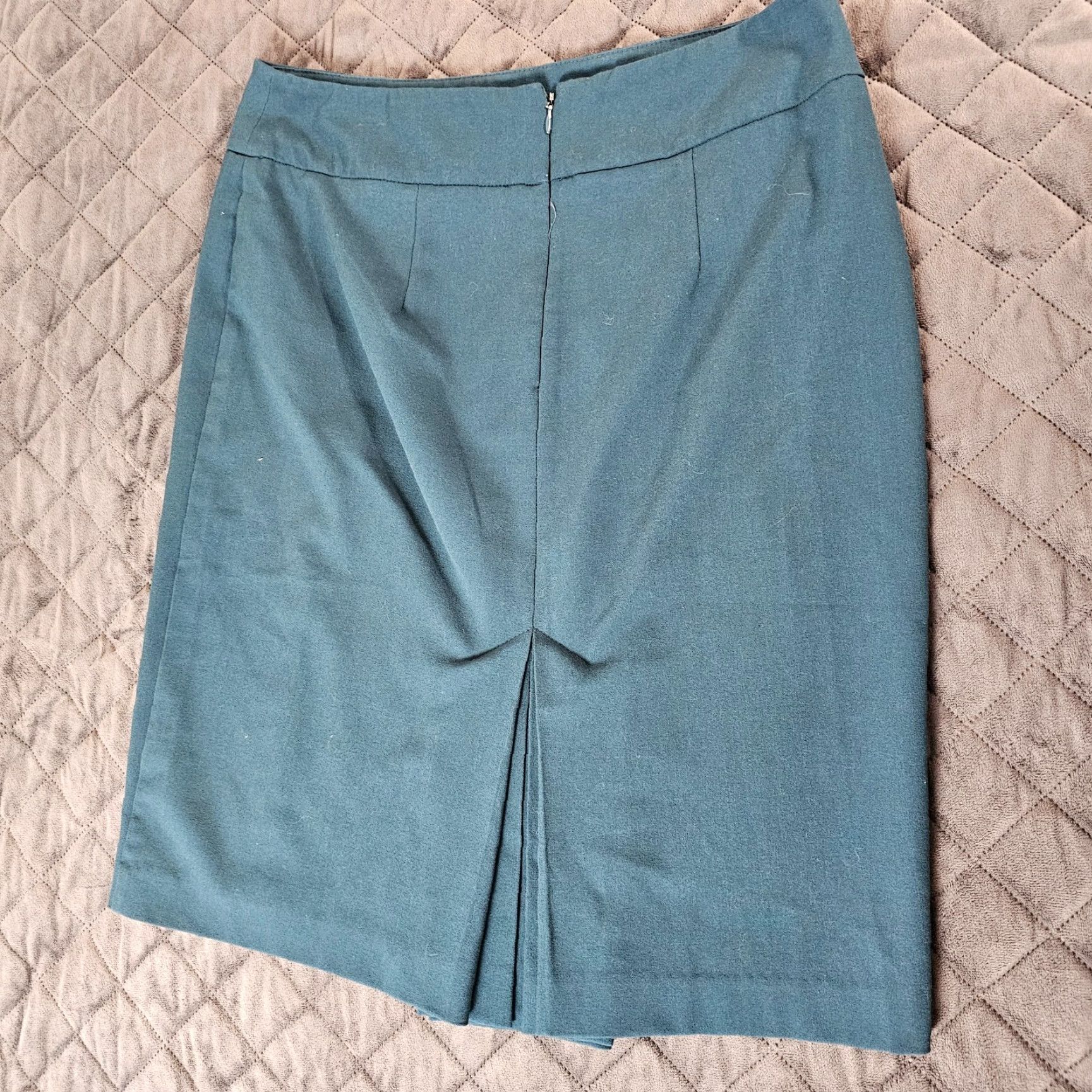 Vintage New York & Company Womens Skirt Pencil Size 6 Teal Pockets Stretch Office Career Preppy Modern Size 28" / US 6 / IT 42 - 5 Thumbnail