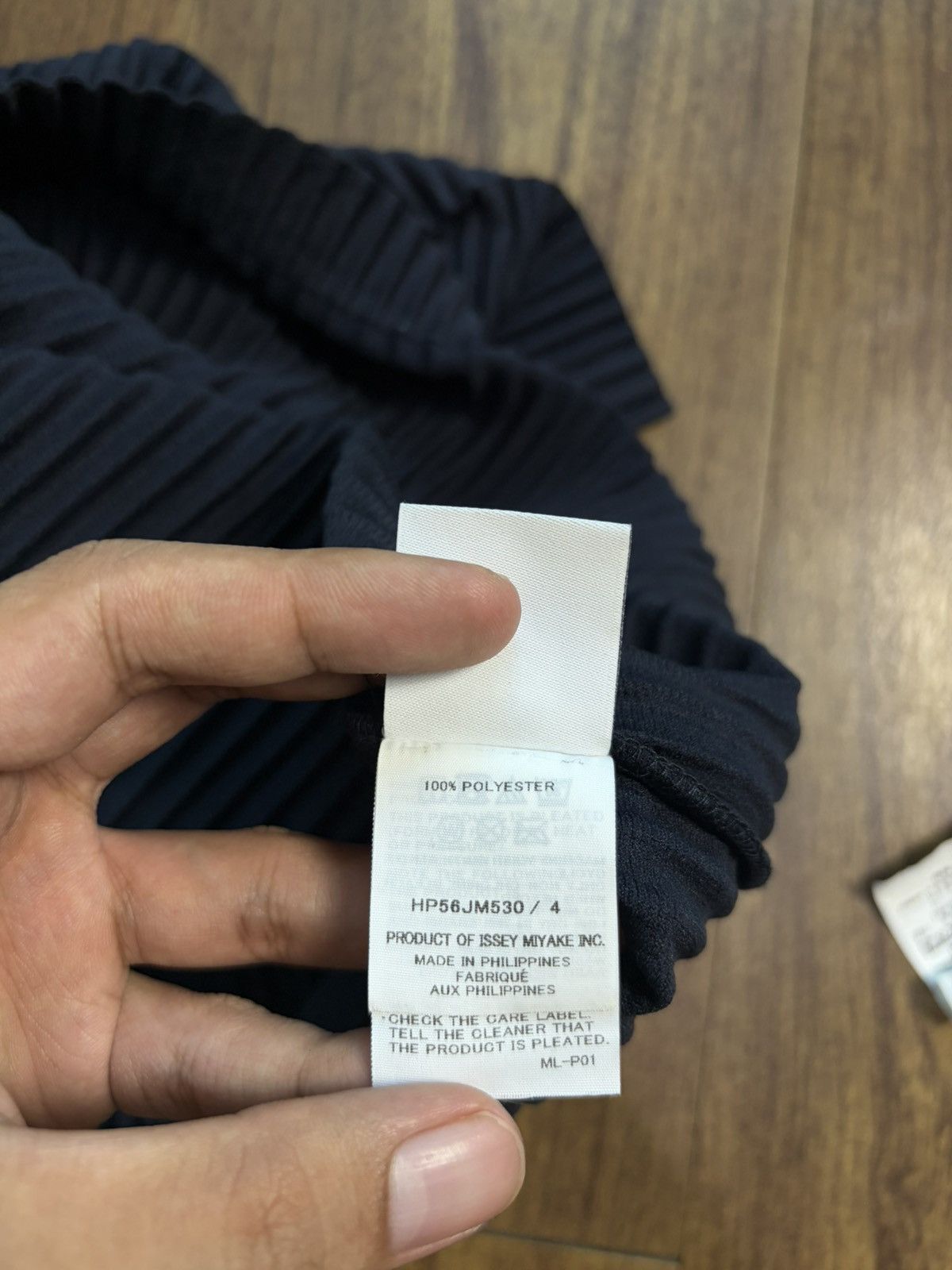 Homme Plisse Issey Miyake FREE TAX! Issey Miyake Homme Plisse Pleated Polo Shirt Size US L / EU 52-54 / 3 - 7 Thumbnail