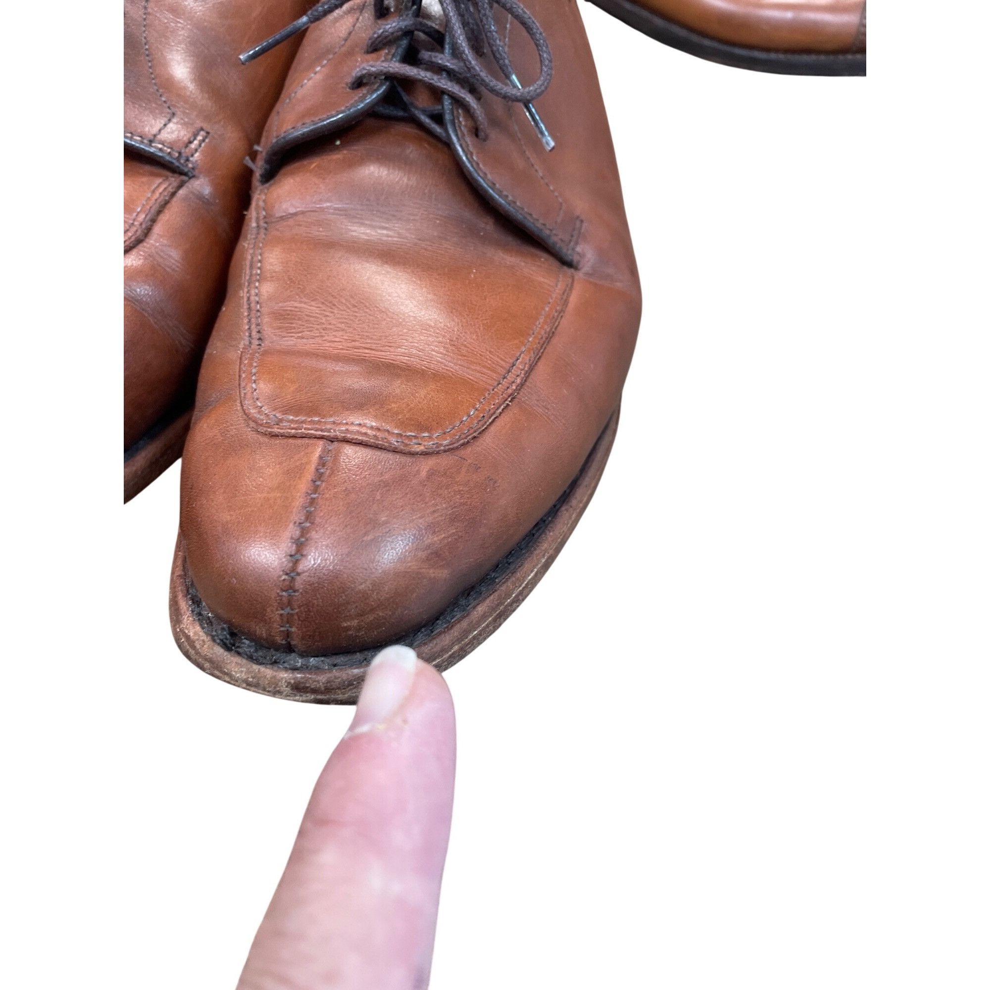 Allen Edmonds Allen Edmonds Delray Mens brown leather derby oxfords shoes Size US 9 / EU 42 - 11 Thumbnail