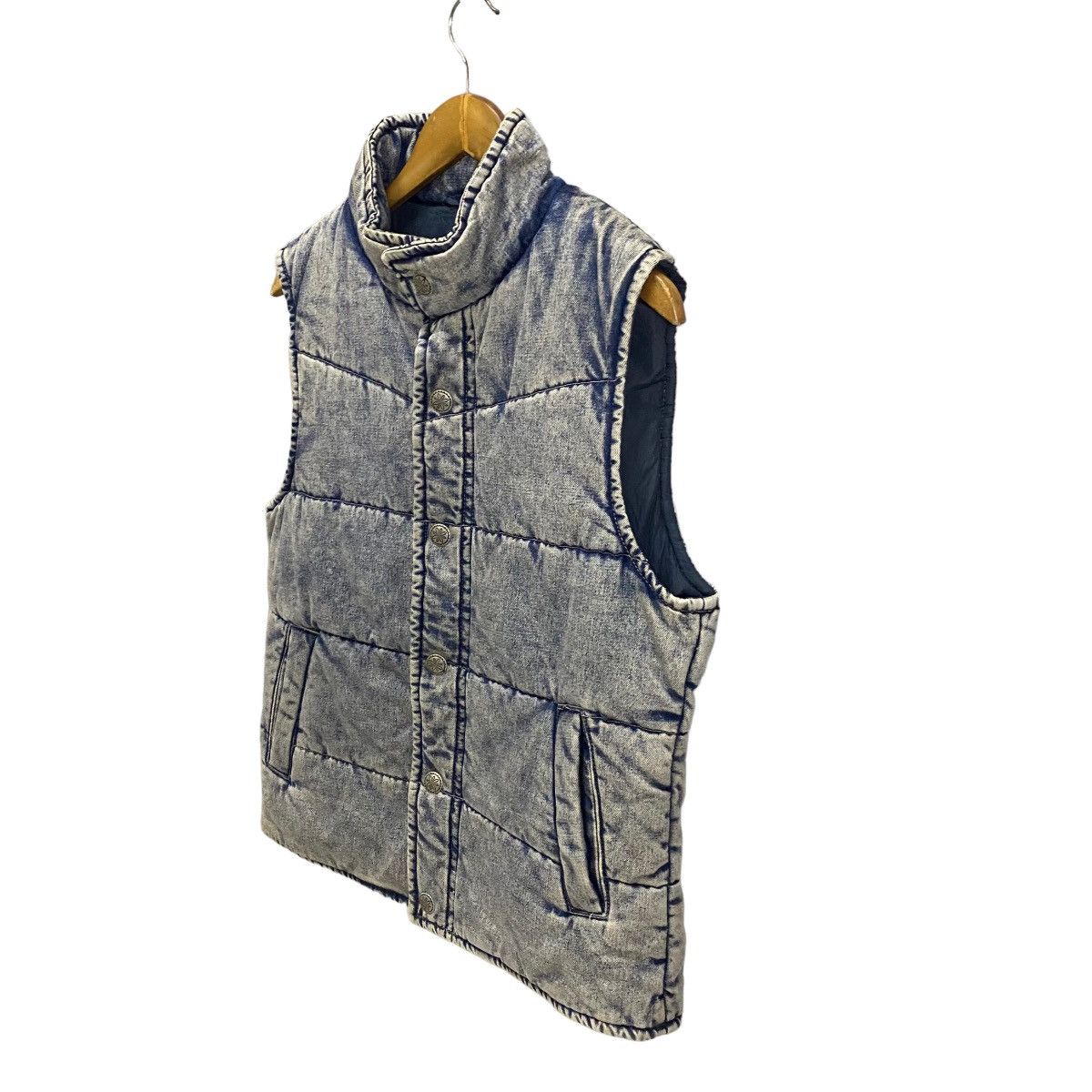 Japanese Brand × Purple × Purple Brand Purple & Yellow puffer vest denim Size US L / EU 52-54 / 3 - 3 Thumbnail