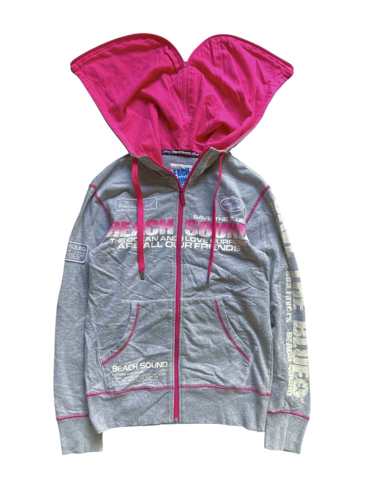 Japanese Brand JAPANESE BEACH SOUND ZIP HOODIE Size US S / EU 44-46 / 1 - 1 Thumbnail