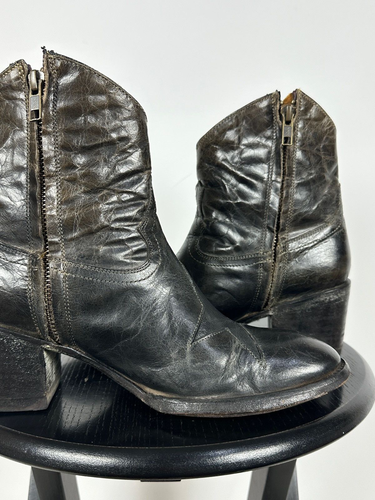 Old Gringo Old Gringo Mexicana Cowboy Leather Ankle Stars Boots Size US 8 / IT 38 - 18 Thumbnail