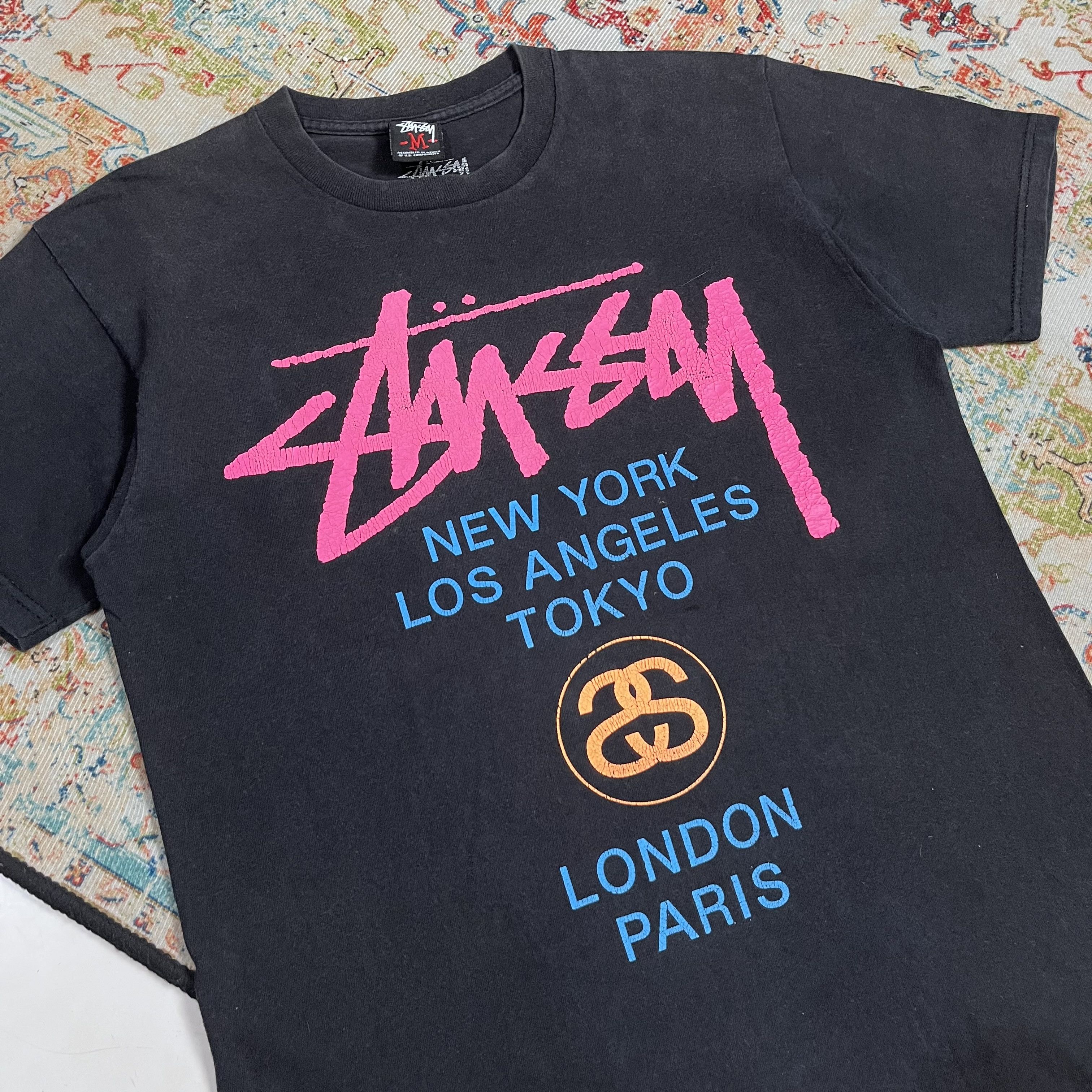 Stussy ☠️LAST DROP Stussy tour multicolour local colour Size US M / EU 48-50 / 2 - 3 Thumbnail