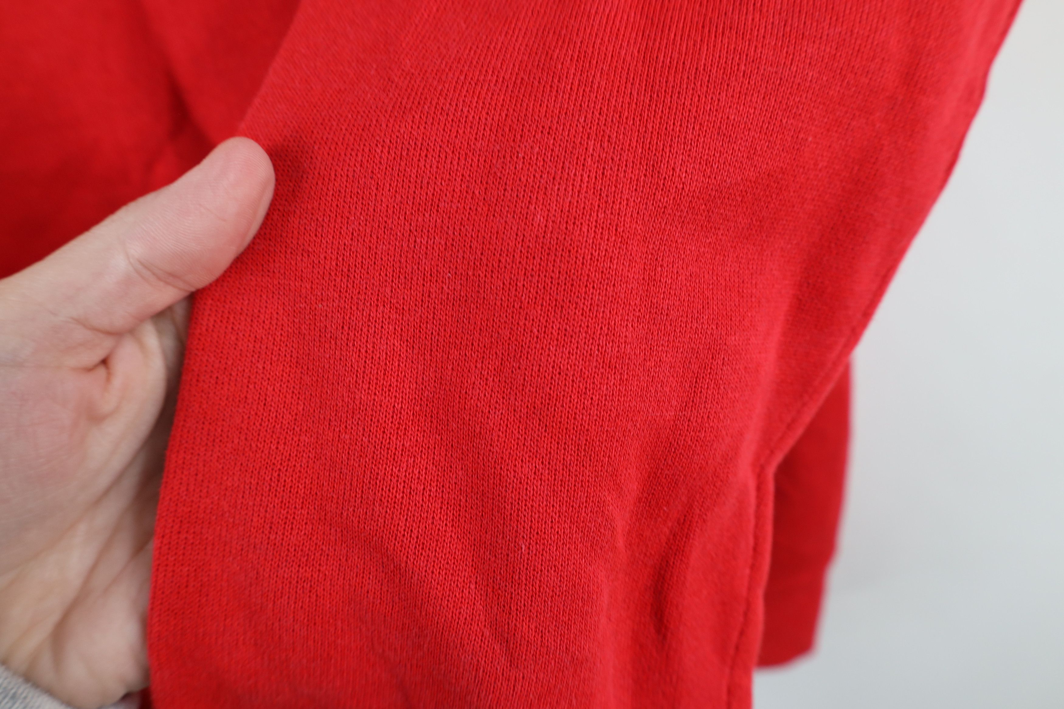 Vintage Vintage 80s 90s Streetwear Blank Raglan Sweatshirt Red USA Size M / US 6-8 / IT 42-44 - 4 Thumbnail