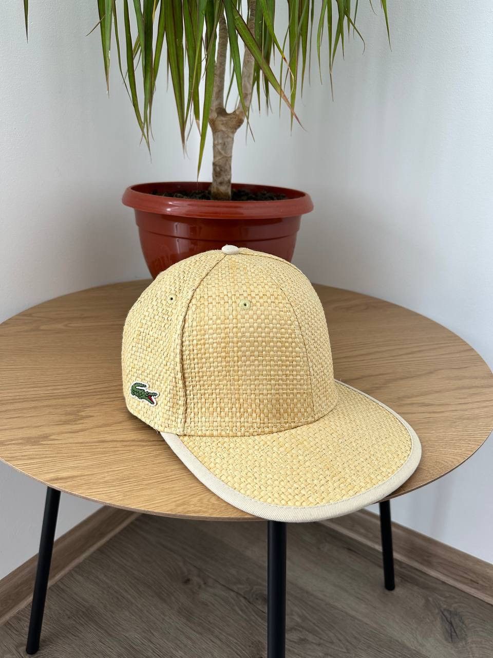 Lacoste × Vintage Lacoste L!VE Woven Straw Lok Cap Hat Logo Embroidered Size L Size ONE SIZE - 2 Thumbnail